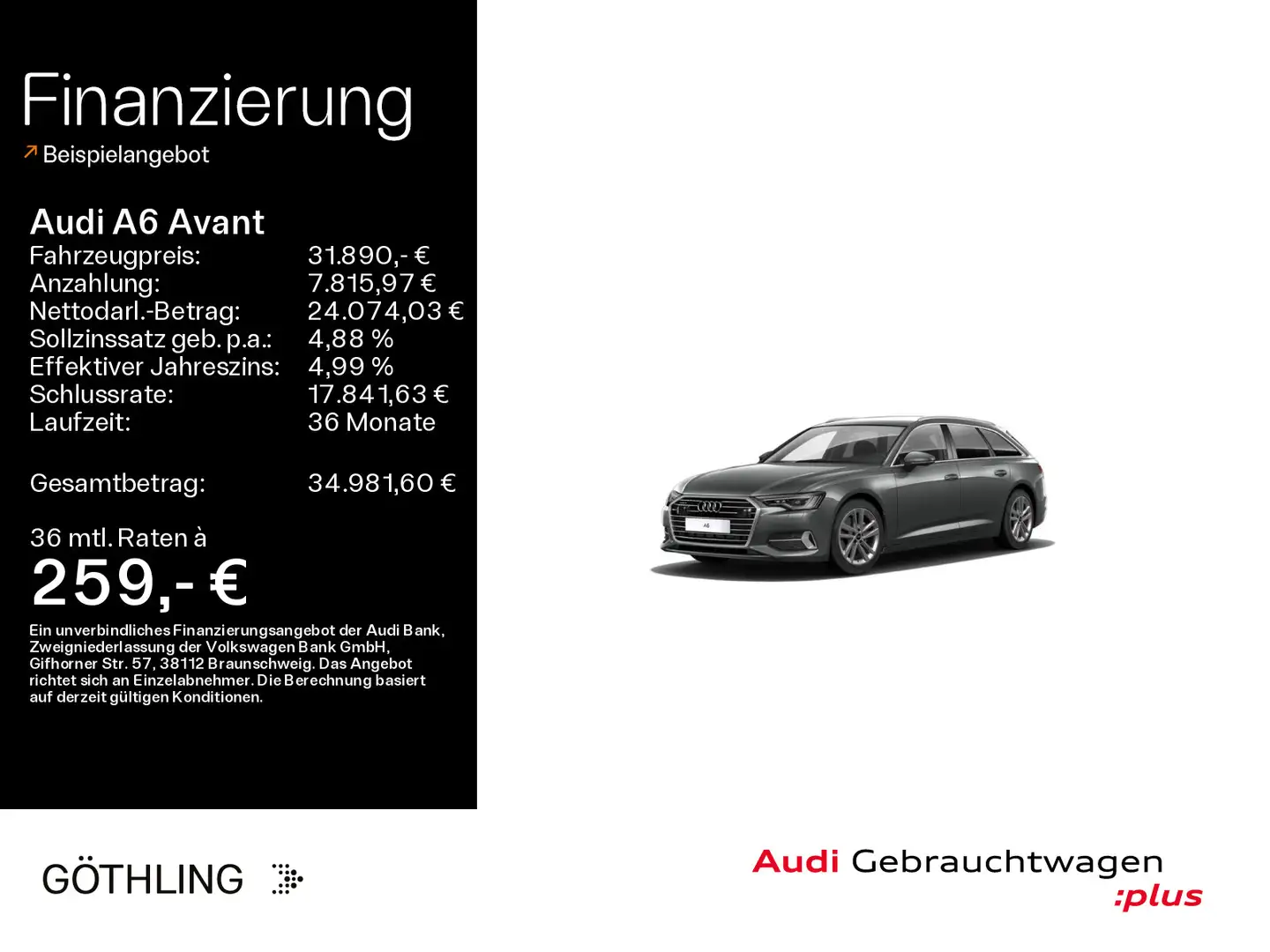 Audi A6 40 TDI qu Sport S tro*Matrix*Virtual+*N Gris - 1
