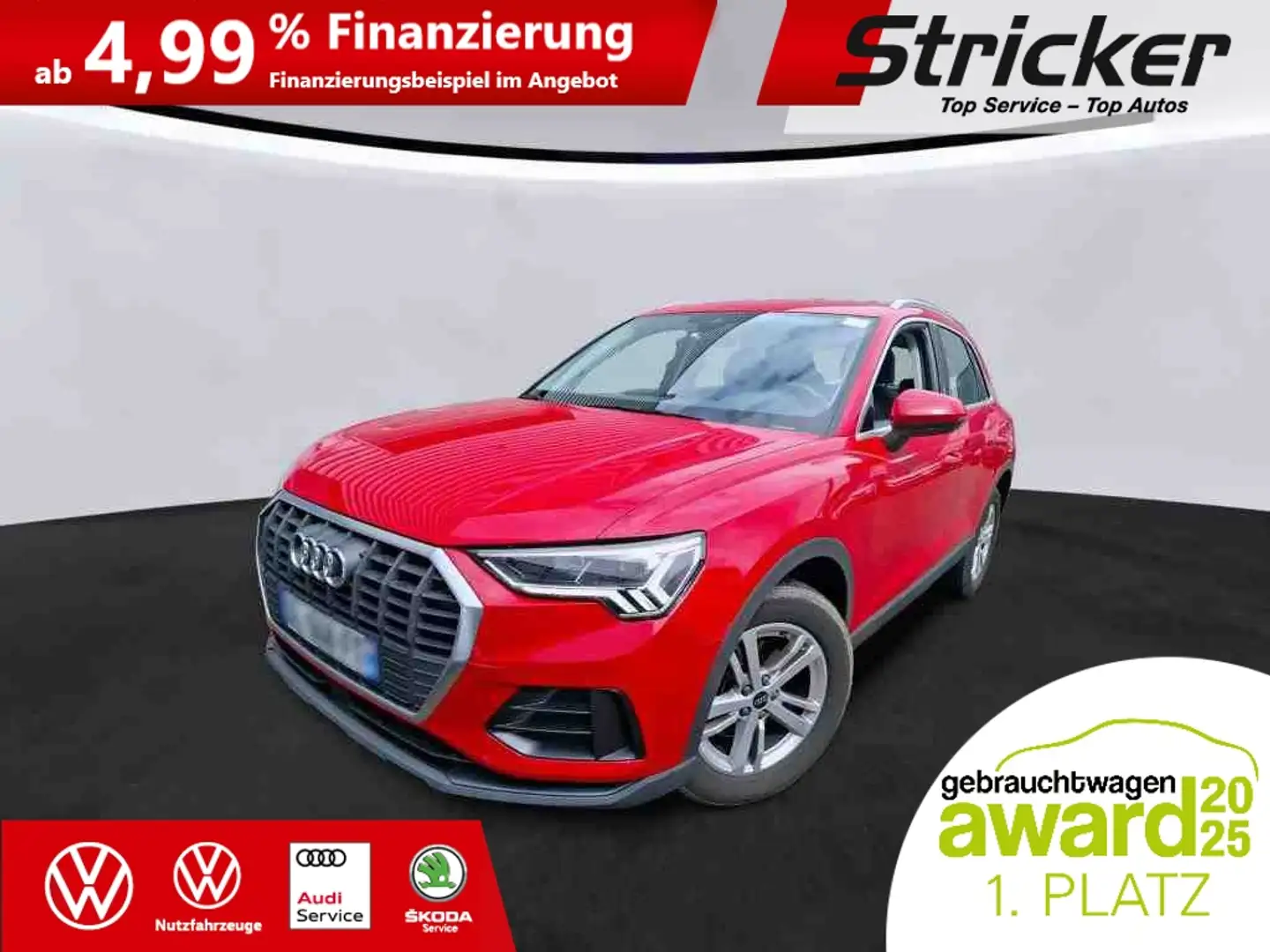 Audi Q3 35TDI S-Tronic 356,-ohne Anzahlung Navi Kamera Rot - 1