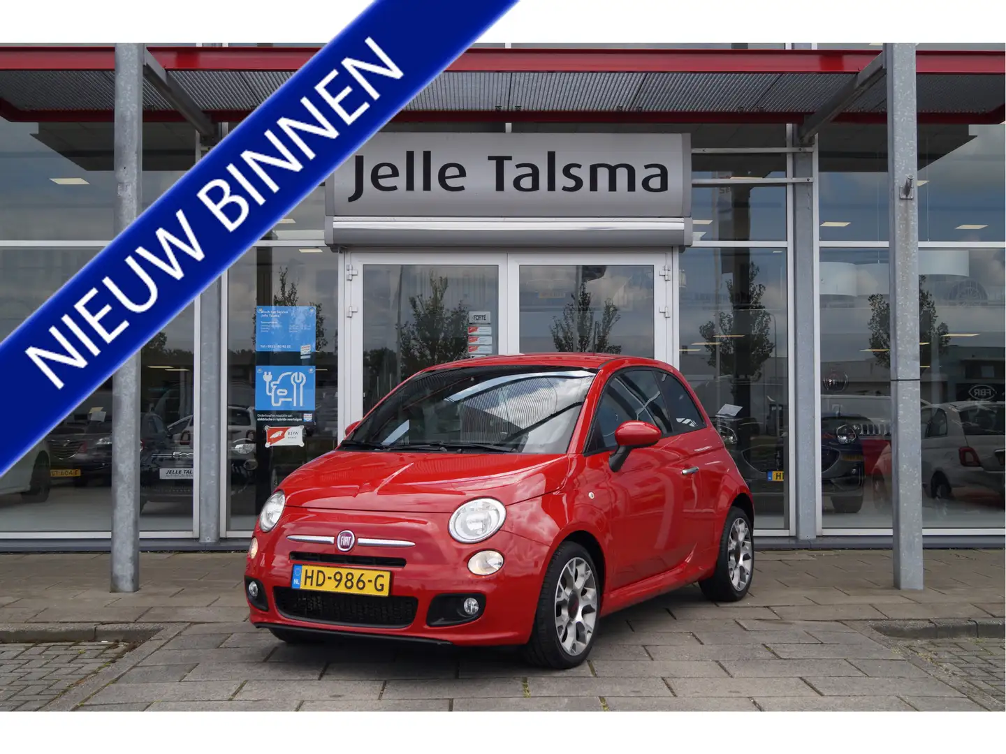 Fiat 500 TwinAir Turbo 500S | 16" velgen | Blue& Me Rood - 1