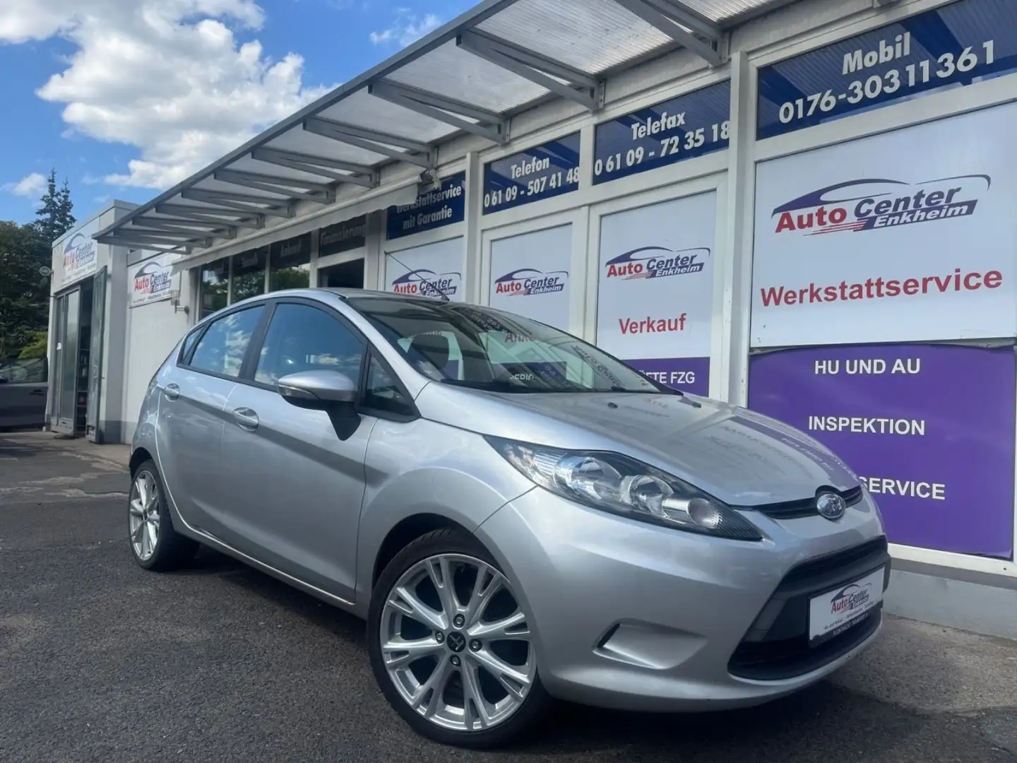 Ford Fiesta Econetic 1.6 TDCi*Tüv Neu*Klima*Bluetooth Plateado - 1