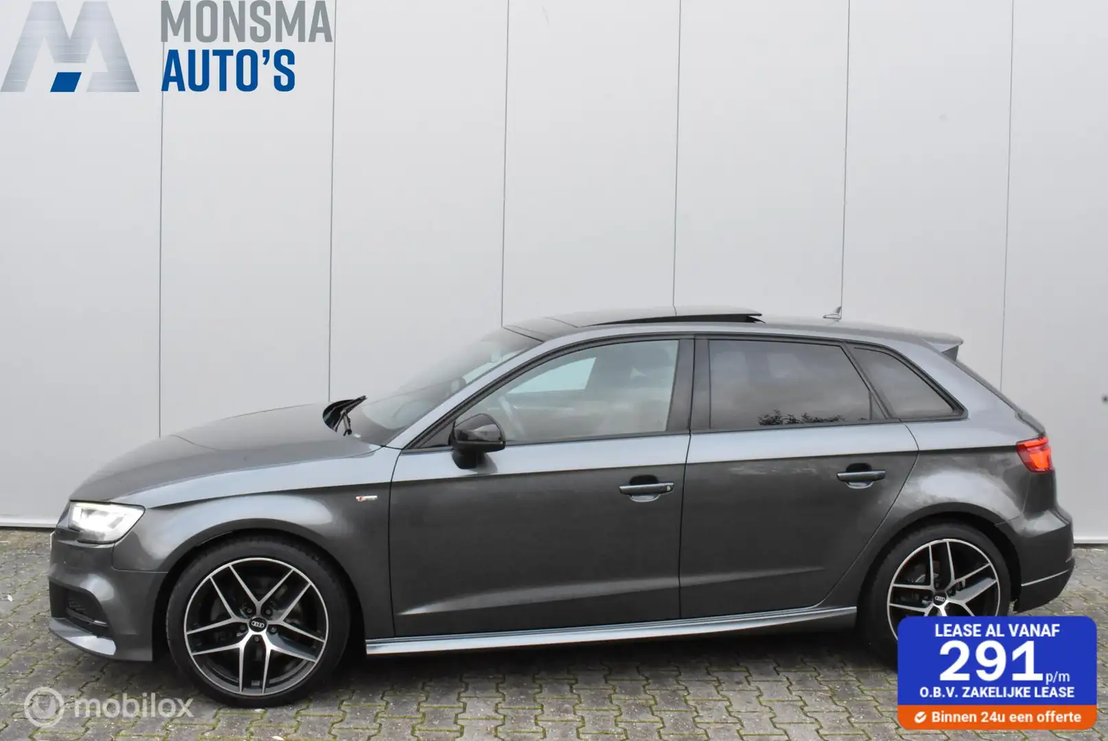 Audi A3 Sportback 2.0 TFSI quattro S-Line Pano Virtual Led Gris - 1