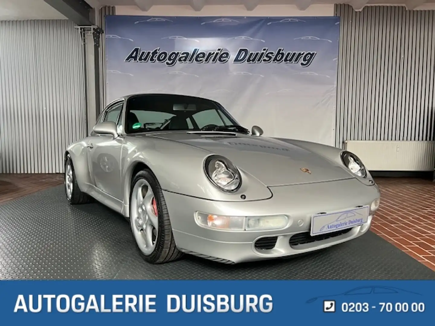 Porsche 993 4S 8tsd.Km Motorrevision 33-Punkte-CHECK! Argent - 1