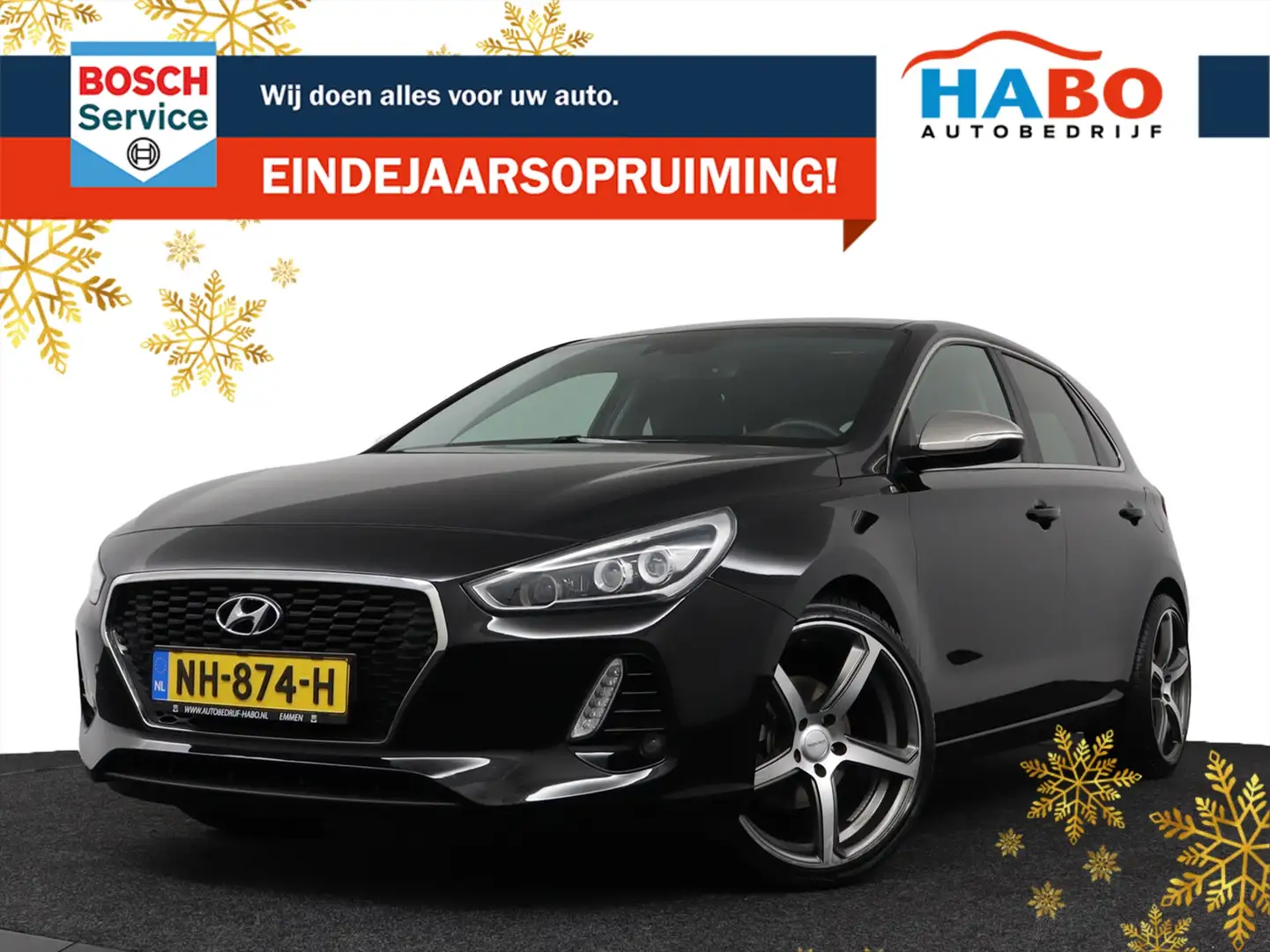 Hyundai i30 1.0 T-GDI FIRST EDITION 5DRS ECC/CRUISE/NAV/CAMERA Schwarz - 1
