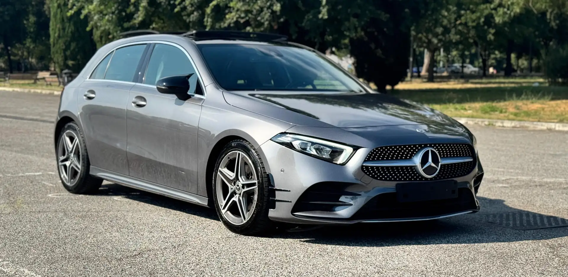 Mercedes-Benz A 200 PREMIUM AMG - TETTO APRIBILE - FULL - SERVICE Grigio - 1