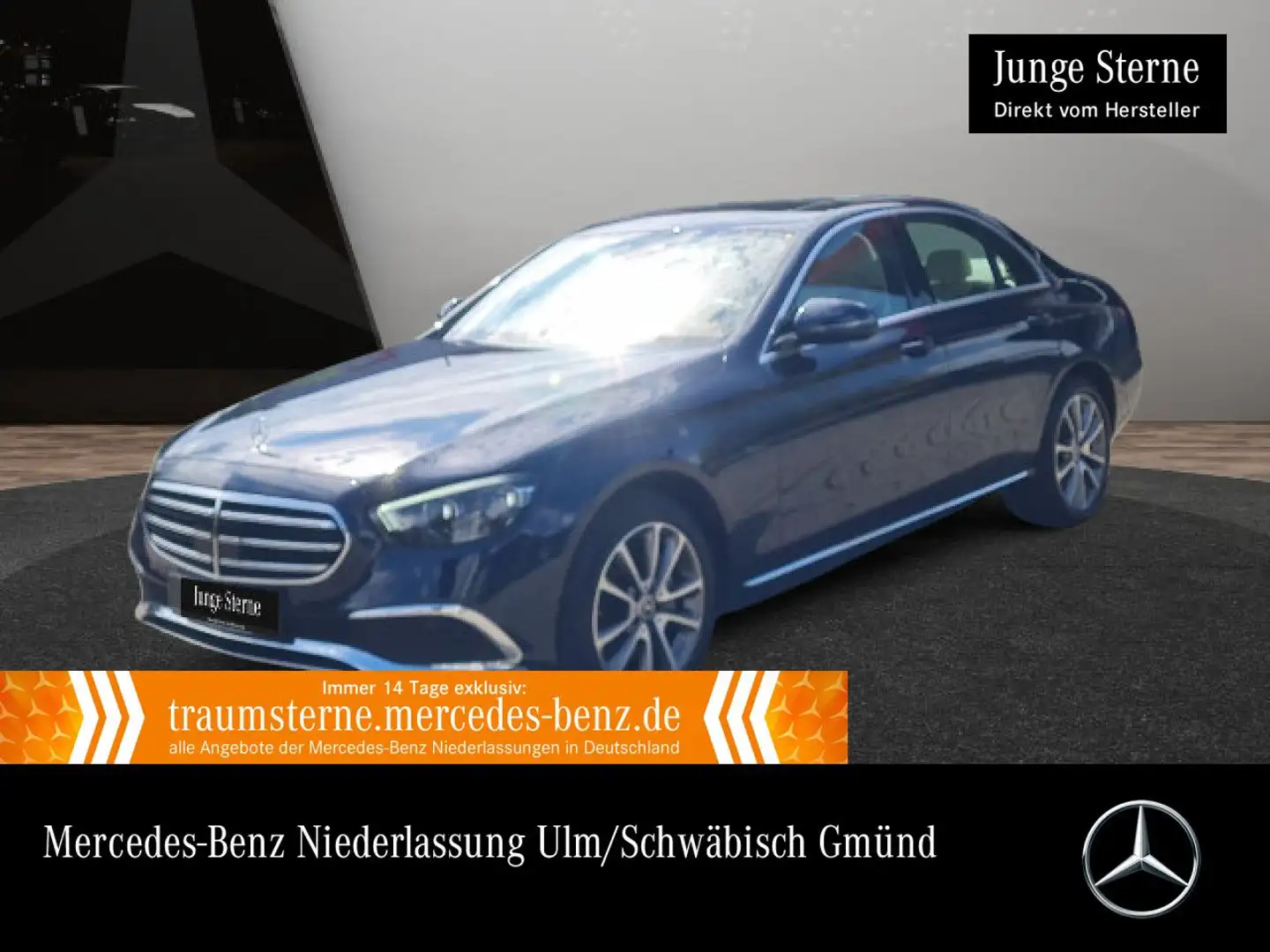 Mercedes-Benz E 300 e 4M EXCLUSIVE+AHK+MULTIBEAM+FAHRASS+KAMERA Blau - 1