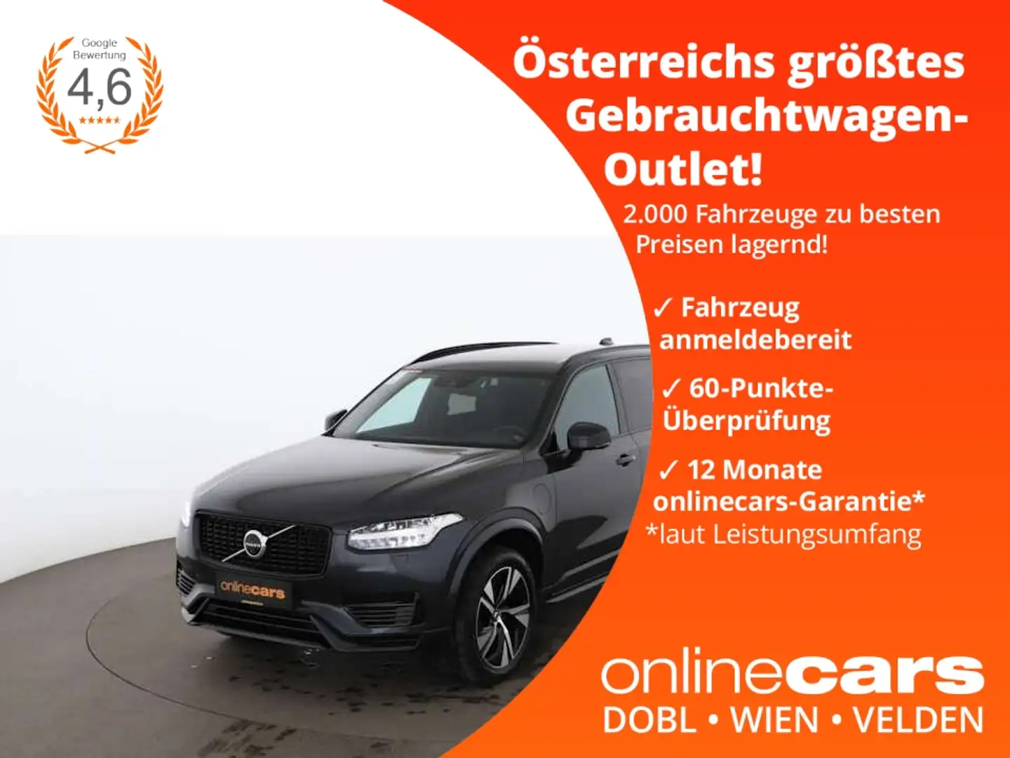 Volvo XC90 R-Design PHEV AWD Aut 7-SITZER AHK 360-CAM Grau - 1