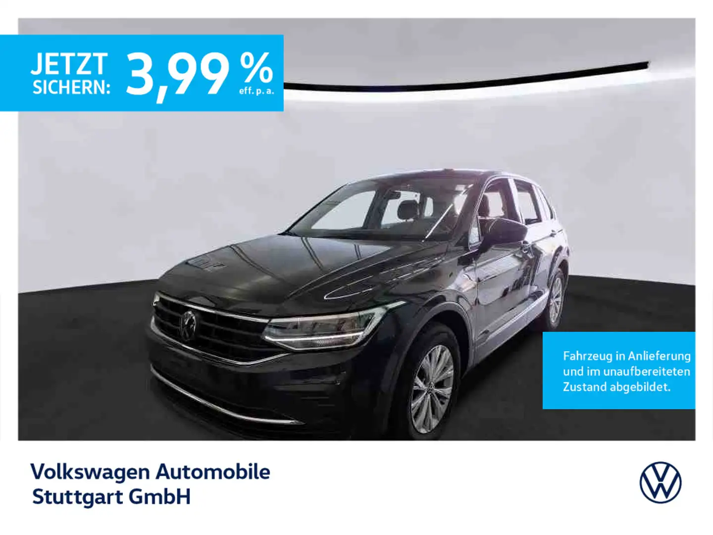 Volkswagen Tiguan Basis 1.5 TSI DSG Navi AHK ACC LED SHZ Schwarz - 1