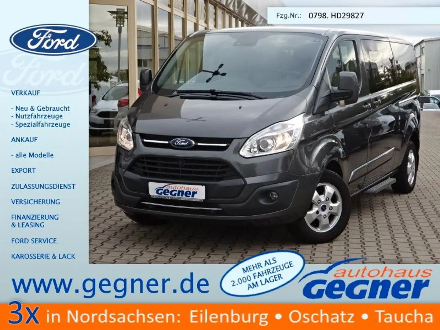 Ford Tourneo Custom 170PS Titanium L2 Navi Kamera Grau - 1