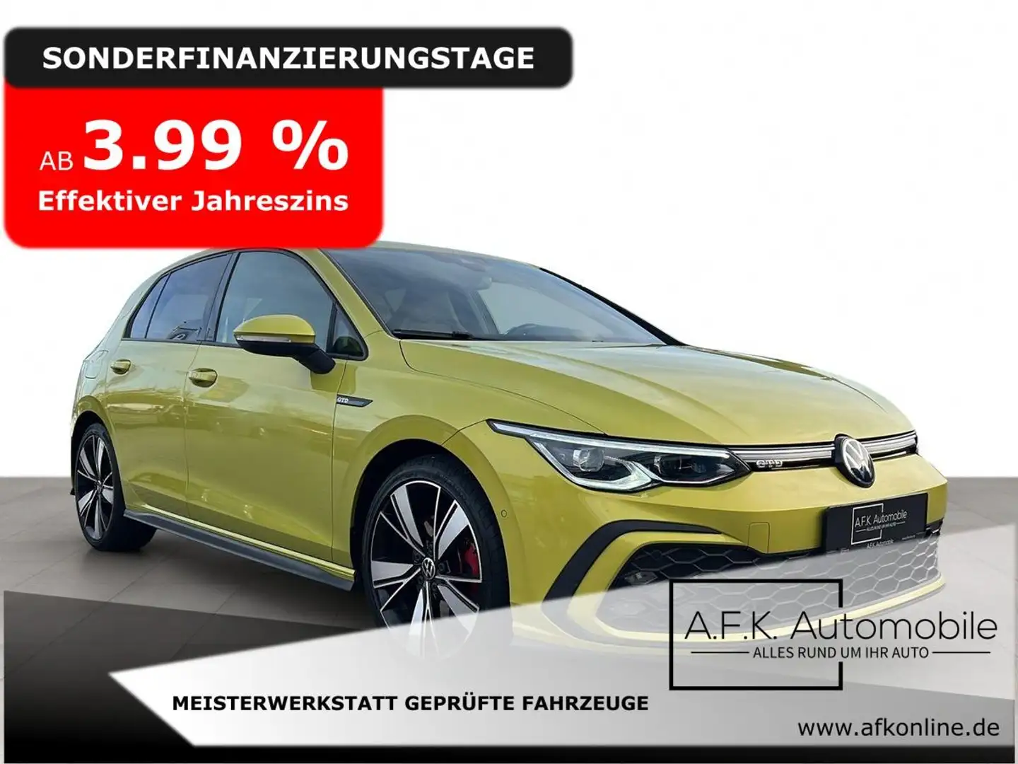 Volkswagen Golf 2.0 TDI DSG | GTD | IQ LIGHT | ACC | RFK | Gelb - 1