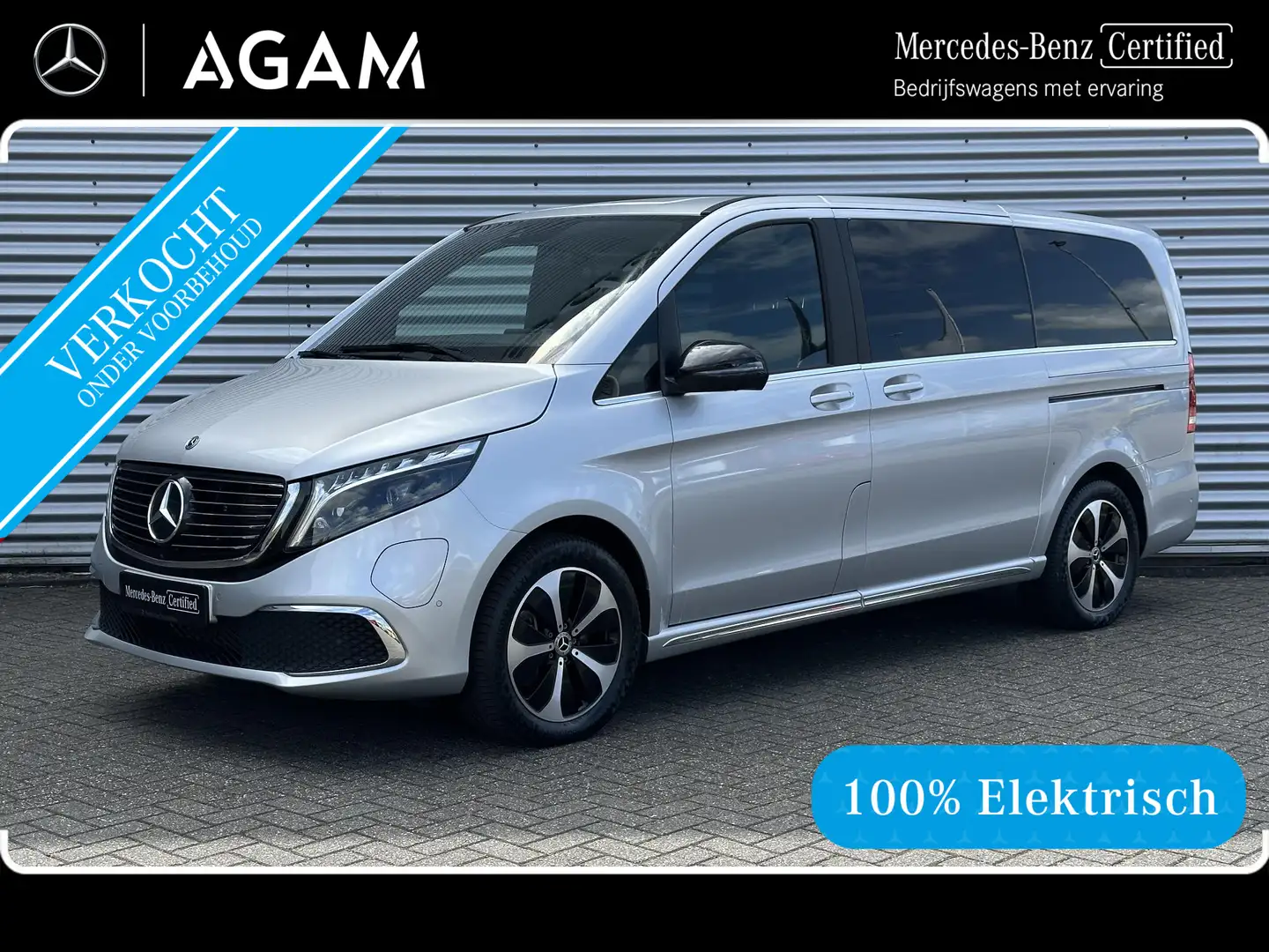 Mercedes-Benz EQV 300 L2 7-Persoons Veel Opties 356km wltp 90kwh ( € 543 Grijs - 1