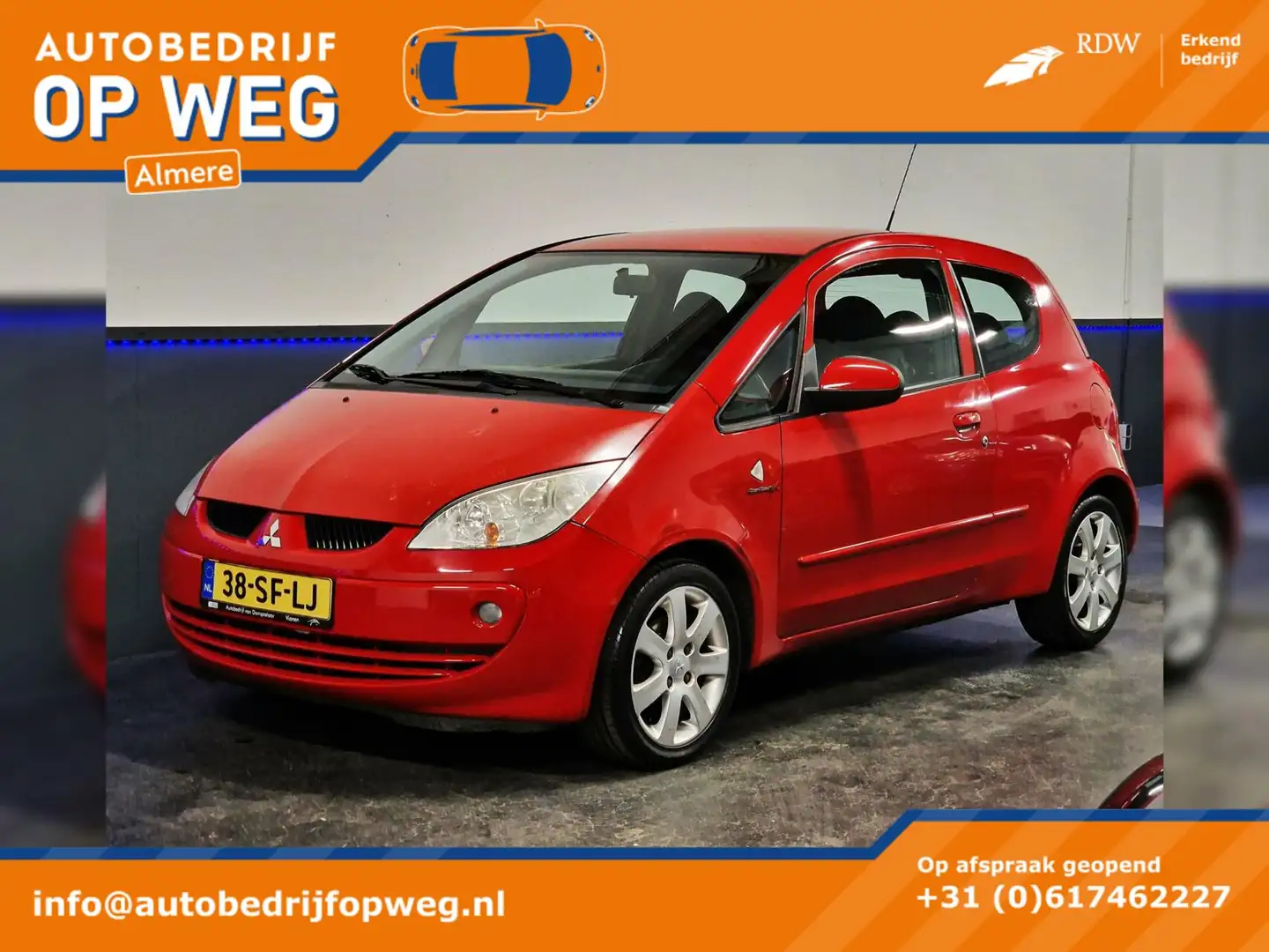Mitsubishi Colt 1.3 Heartbeat 68dkm NAP | Airco | Nw Olie&Oliefilt Rood - 1
