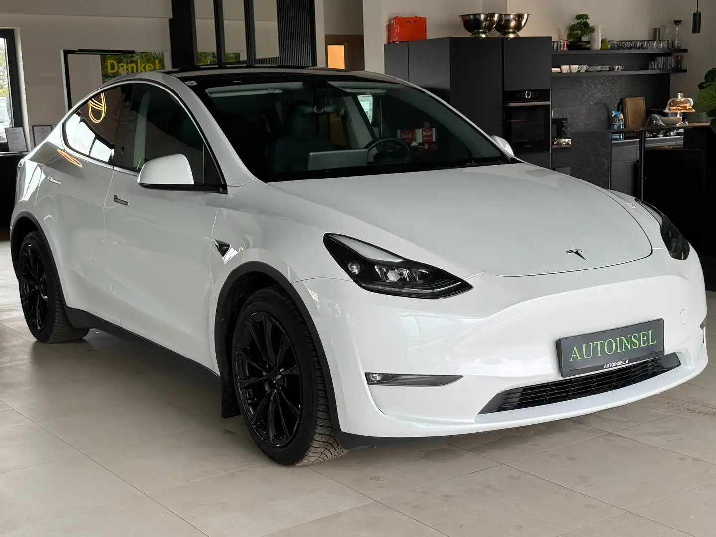 Tesla Model Y Long-Range-Dual Kamera-360°+Navi+1.Besitz Weiß - 2