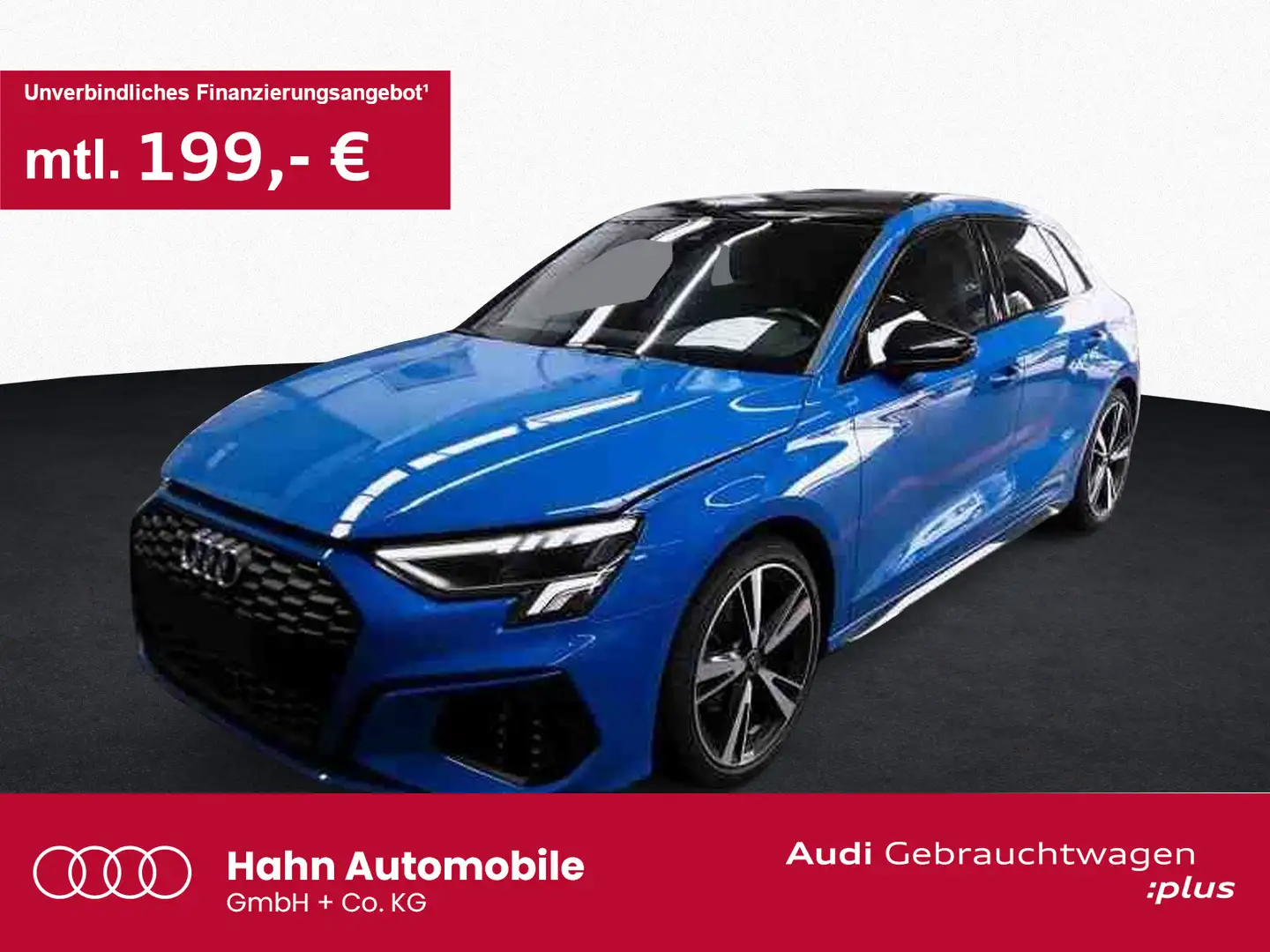 Audi A3 30 TFSI S line Navi Pano LED Einp. Blau - 1
