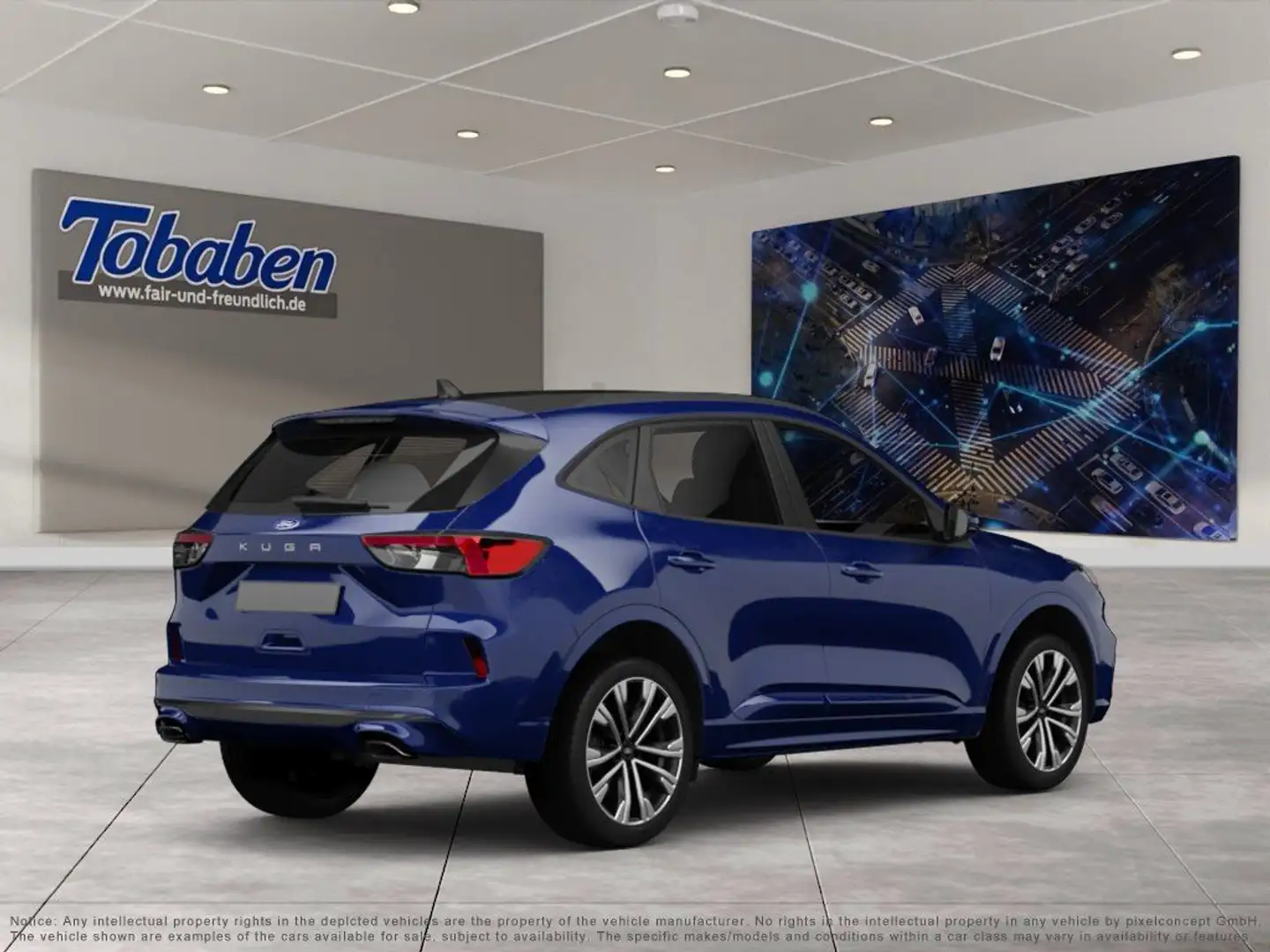 Ford Kuga 2.5 Duratec Plug-in-Hybrid PHEV ST-Line X ( Blauw - 2