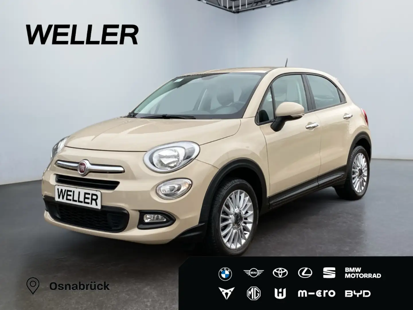 Fiat 500X 1.6 4x2 Popstar *PDC hi*DAB*Bluetooth*Tempo* Beige - 1