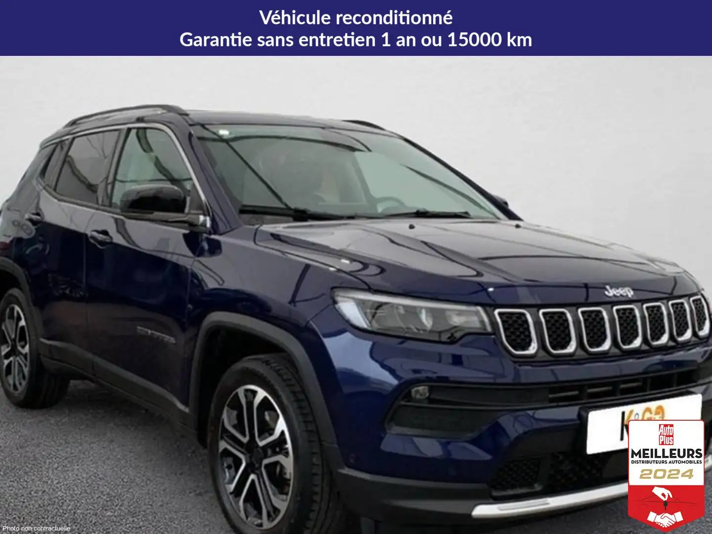 Jeep Compass 1.3 turbo t4 130 ch bvm6 limited Bleu - 2