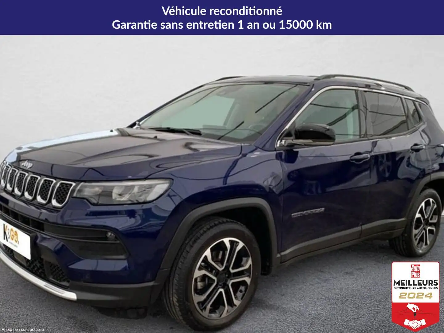 Jeep Compass 1.3 turbo t4 130 ch bvm6 limited Bleu - 1
