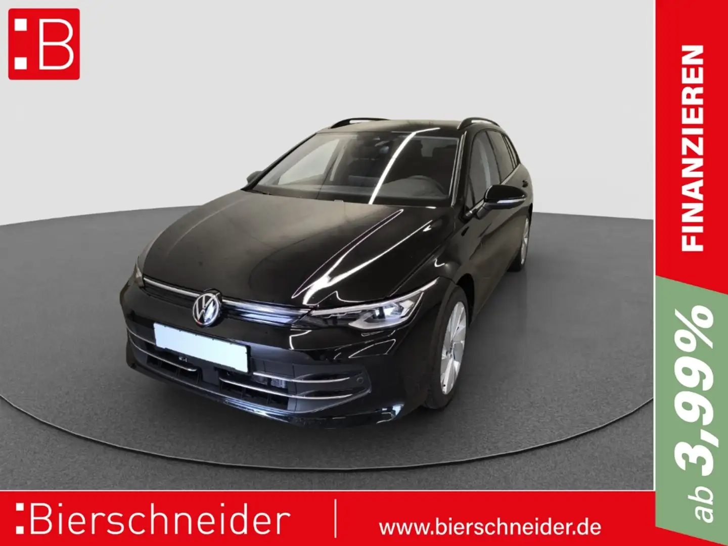 Volkswagen Golf Var. 1.5 eTSI DSG Style AHK EL. HECKKL. NAV ACC LM Schwarz - 1
