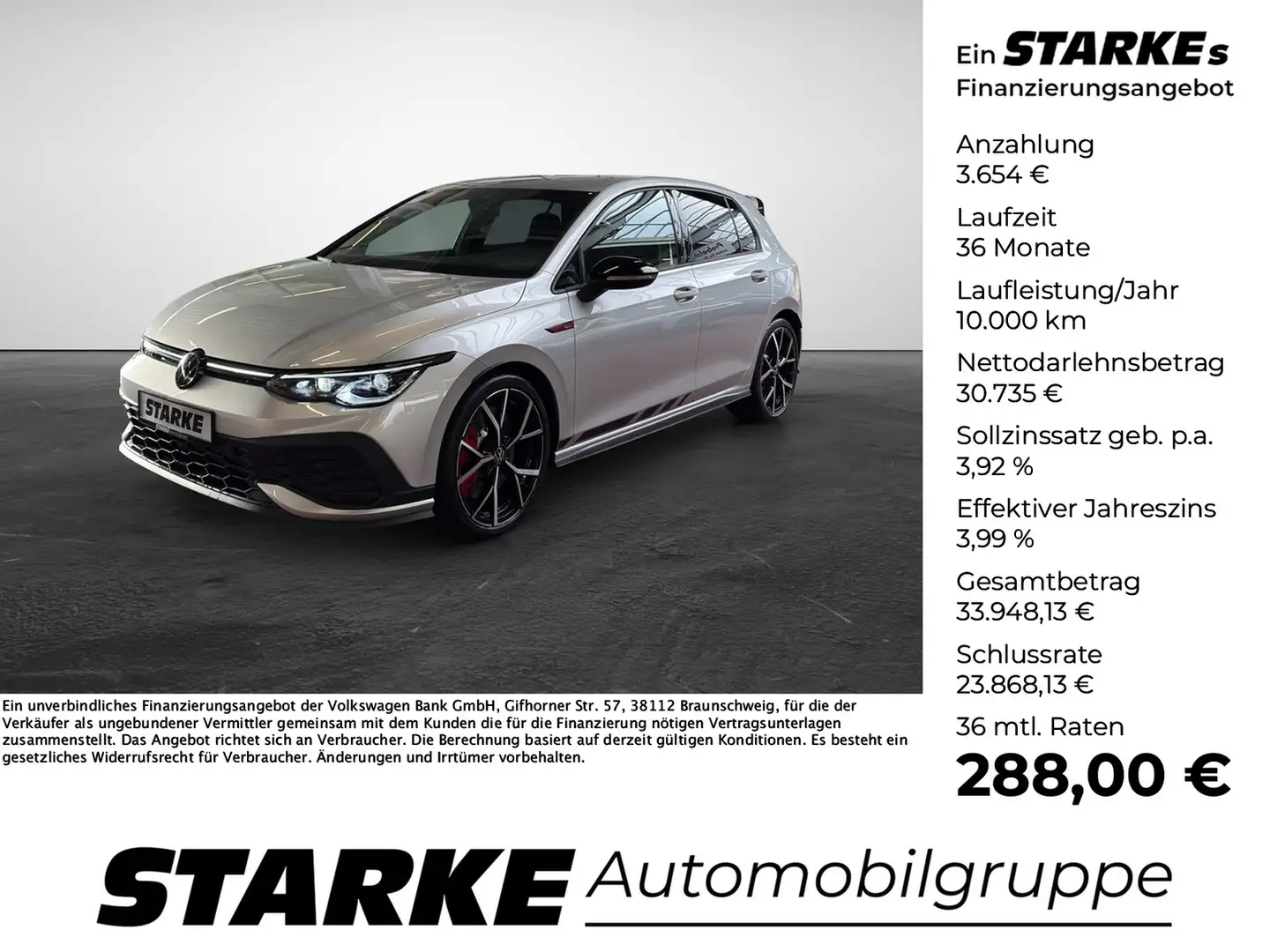 Volkswagen Golf GTI Clubsport 2.0 TSI DSG Black Style Silber - 1