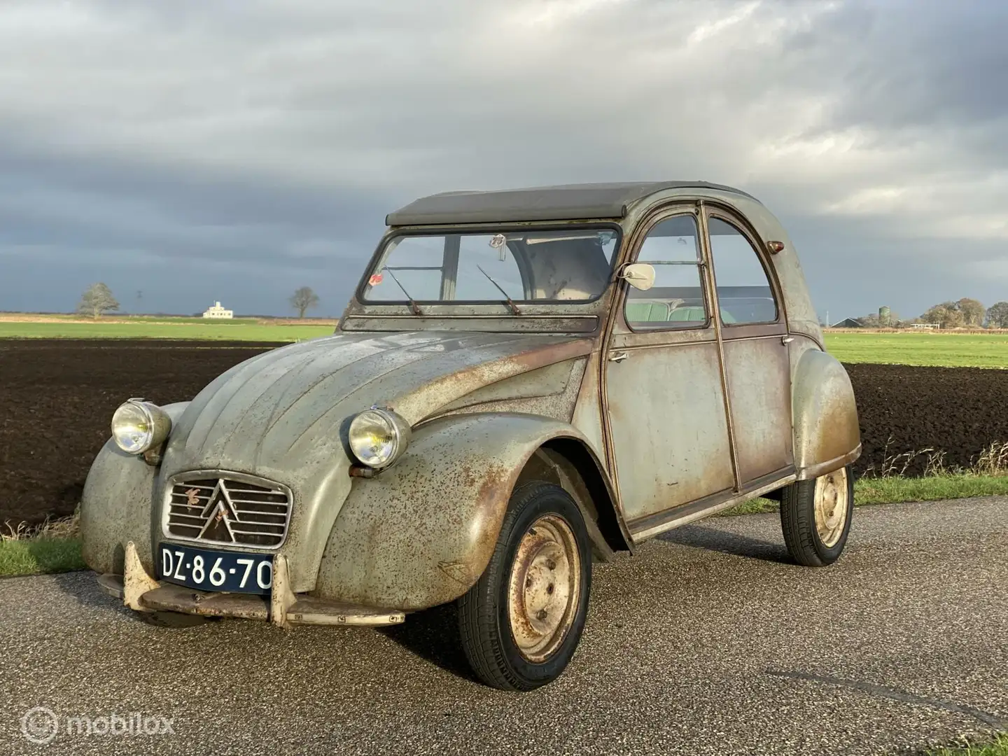 Citroen 2CV AZ 1962 100% Patina! Grijs - 1