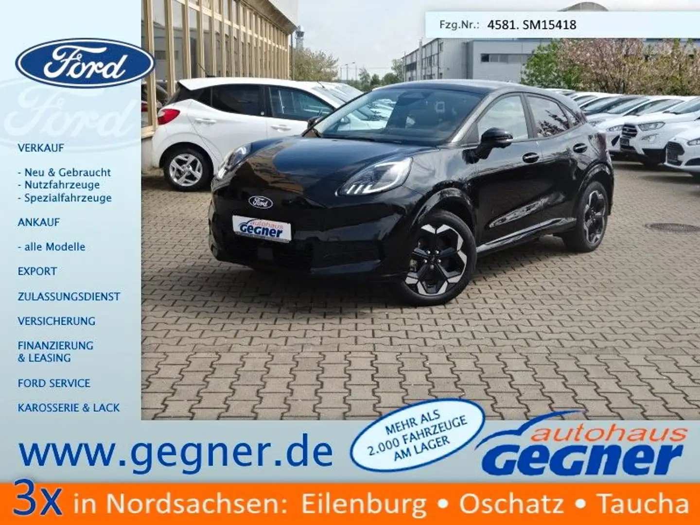 Ford Puma Gen-E Premium BEV 43kWh AHK Pano WiP 360Kam Чорний - 1