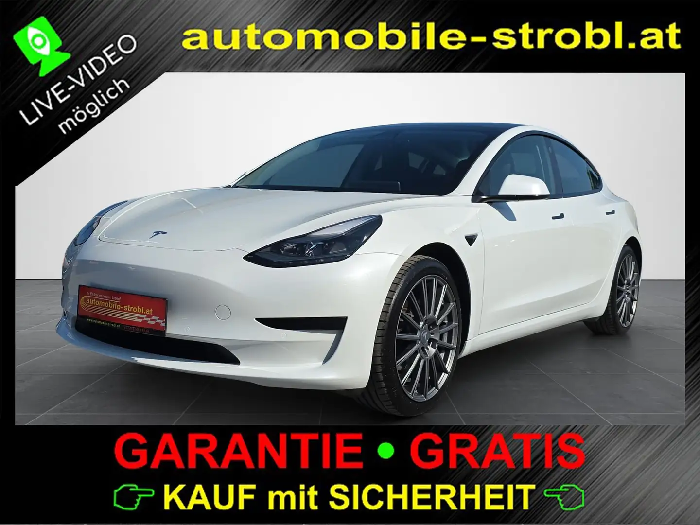 Tesla Model 3 Auto.P Pano GARANTIE Blanc - 1