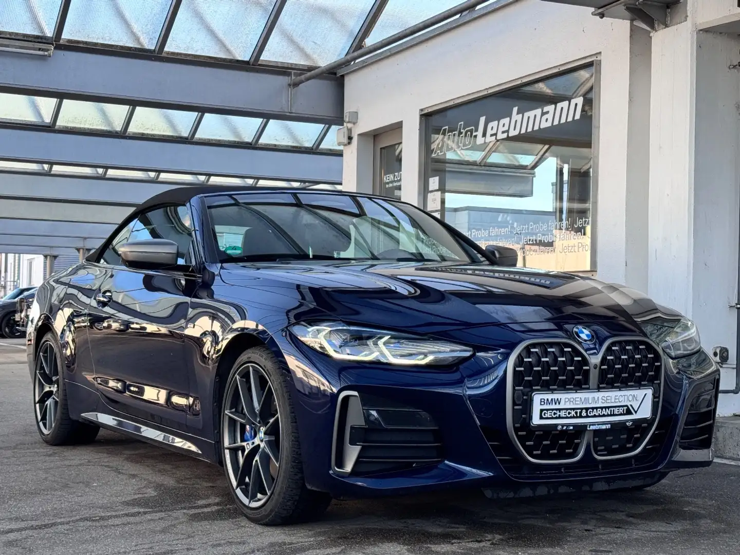 BMW 440 Mi xDr. Cabrio AHK/StHz/HK/ACC 2.J.GARANTIE Blau - 2