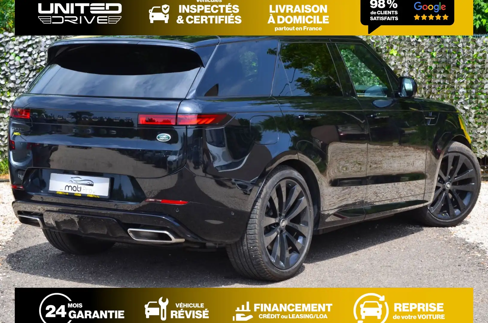 Land Rover Range Rover Sport P460e Dynamic HSE Hybride 460CV Noir - 2