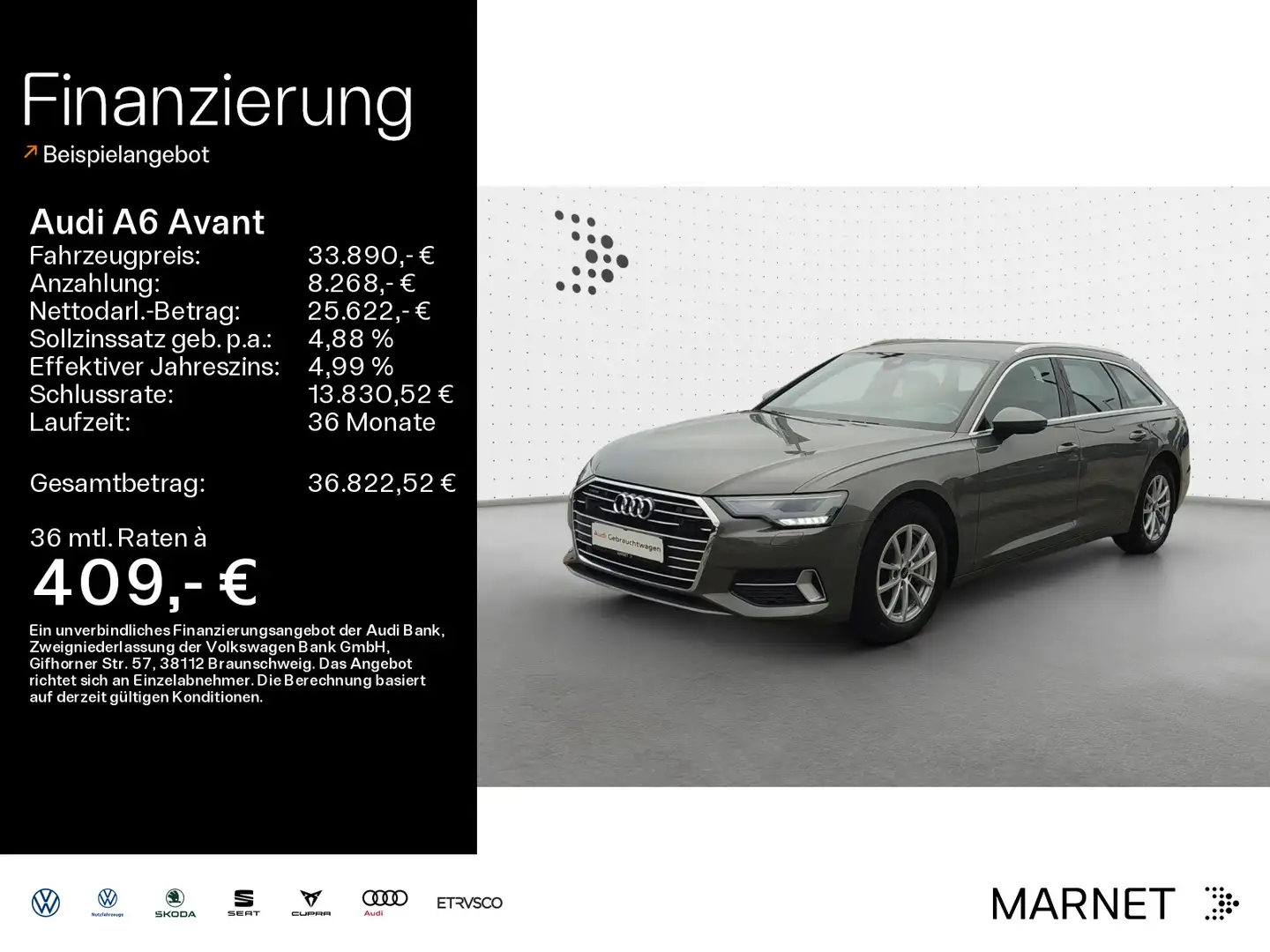 Audi A6 Sport 45 TDI quattro*Navi*LED*Alu*B&O*P Gris - 1