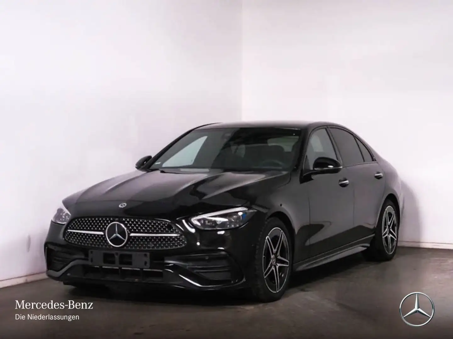 Mercedes-Benz C 180 AMG+NIGHT+360+KEYLESS+9G Schwarz - 2