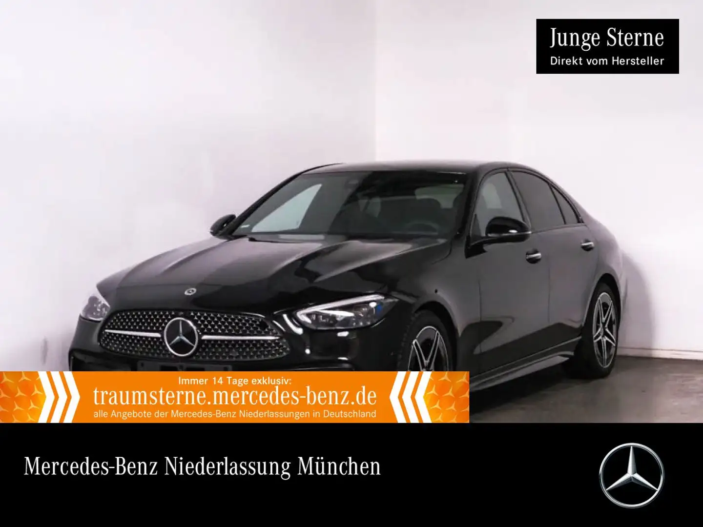 Mercedes-Benz C 180 AMG+NIGHT+360+KEYLESS+9G Schwarz - 1