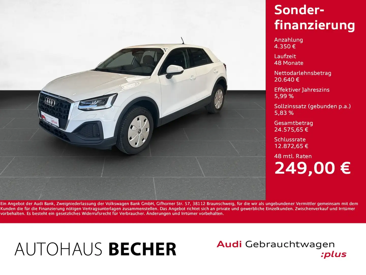Audi Q2 30 TFSI 6-Gang /AHK/Standhz/Rückfahrkam/LED Weiß - 1