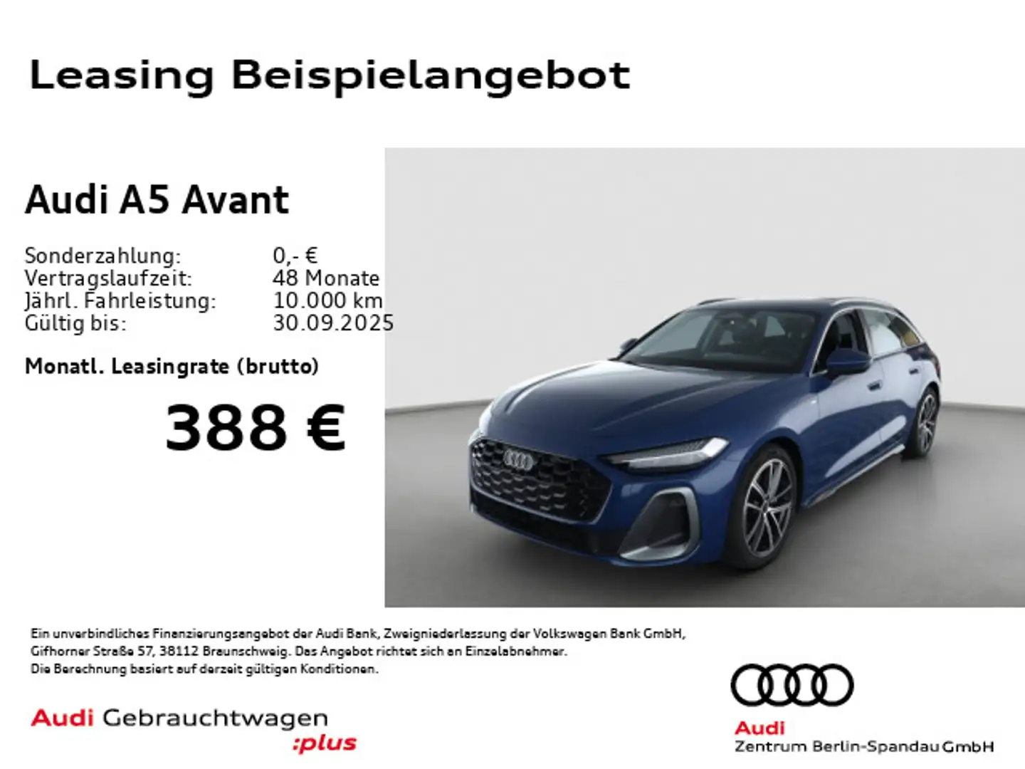 Audi A5 TFSI S line S tronic *MATRIX*AHK*360°* Blau - 1
