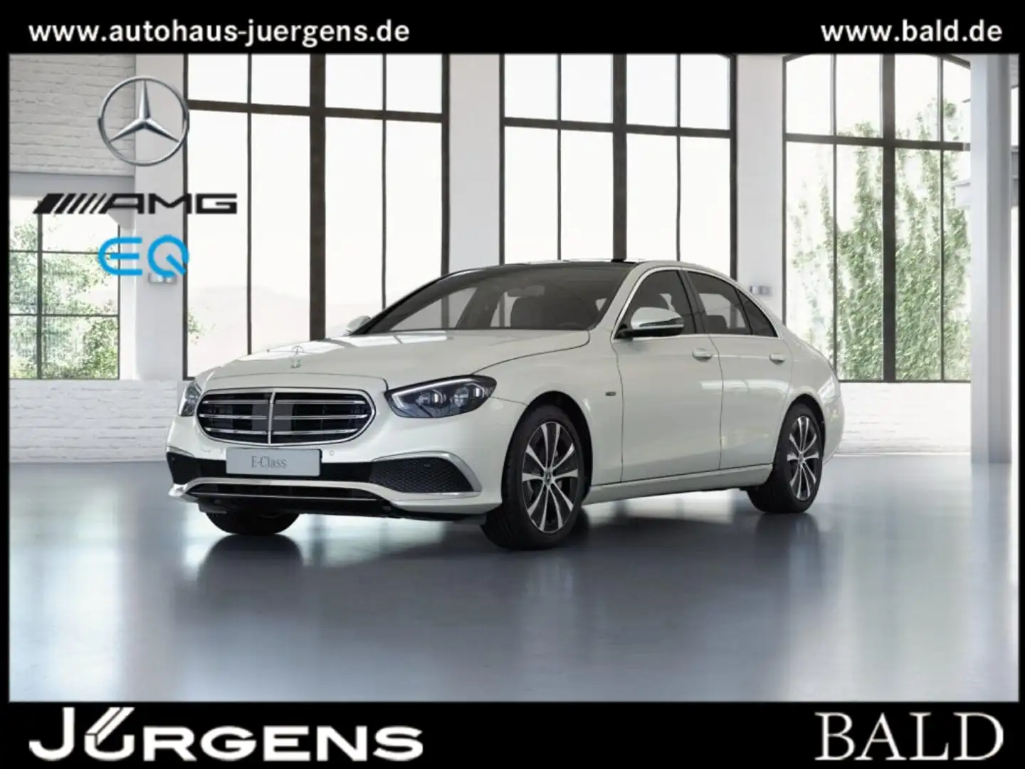 Mercedes-Benz E 300 de Exclusive/360/Pano/ABC/Distr/Memo/HUD Blanc - 1