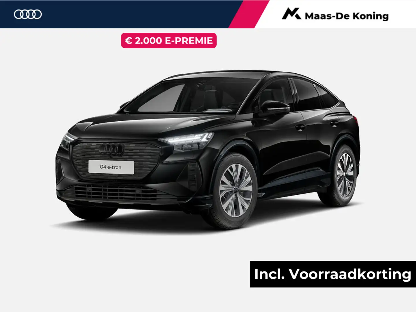 Audi Q4 e-tron Sportback 45 quattro Advanced edition 286 PK · Ass Zwart - 1