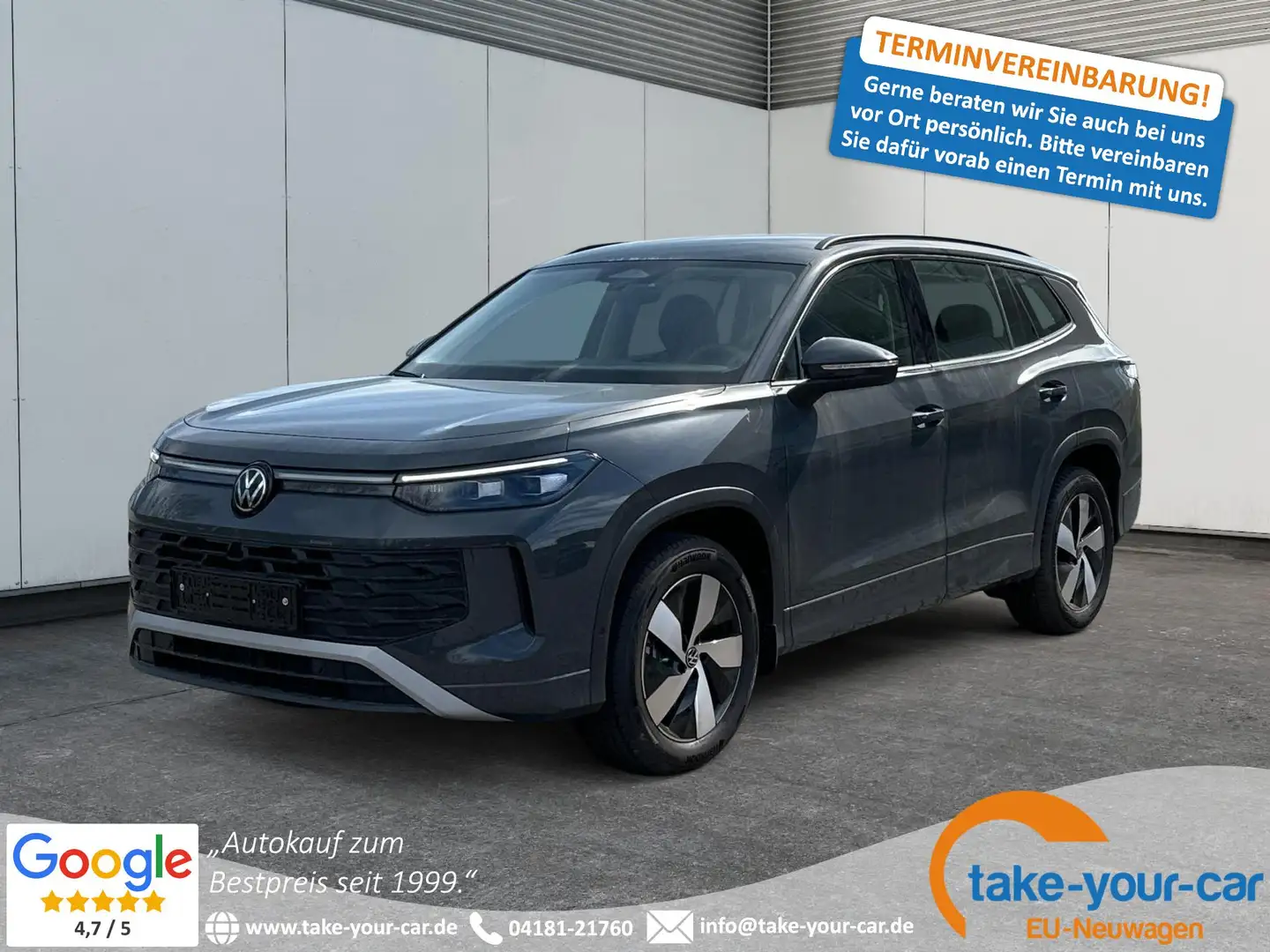 Volkswagen Tayron Life Edition SHZ+ACC+PDC+KAMERA+EL.HECKKL. 1.5 ... Gris - 1