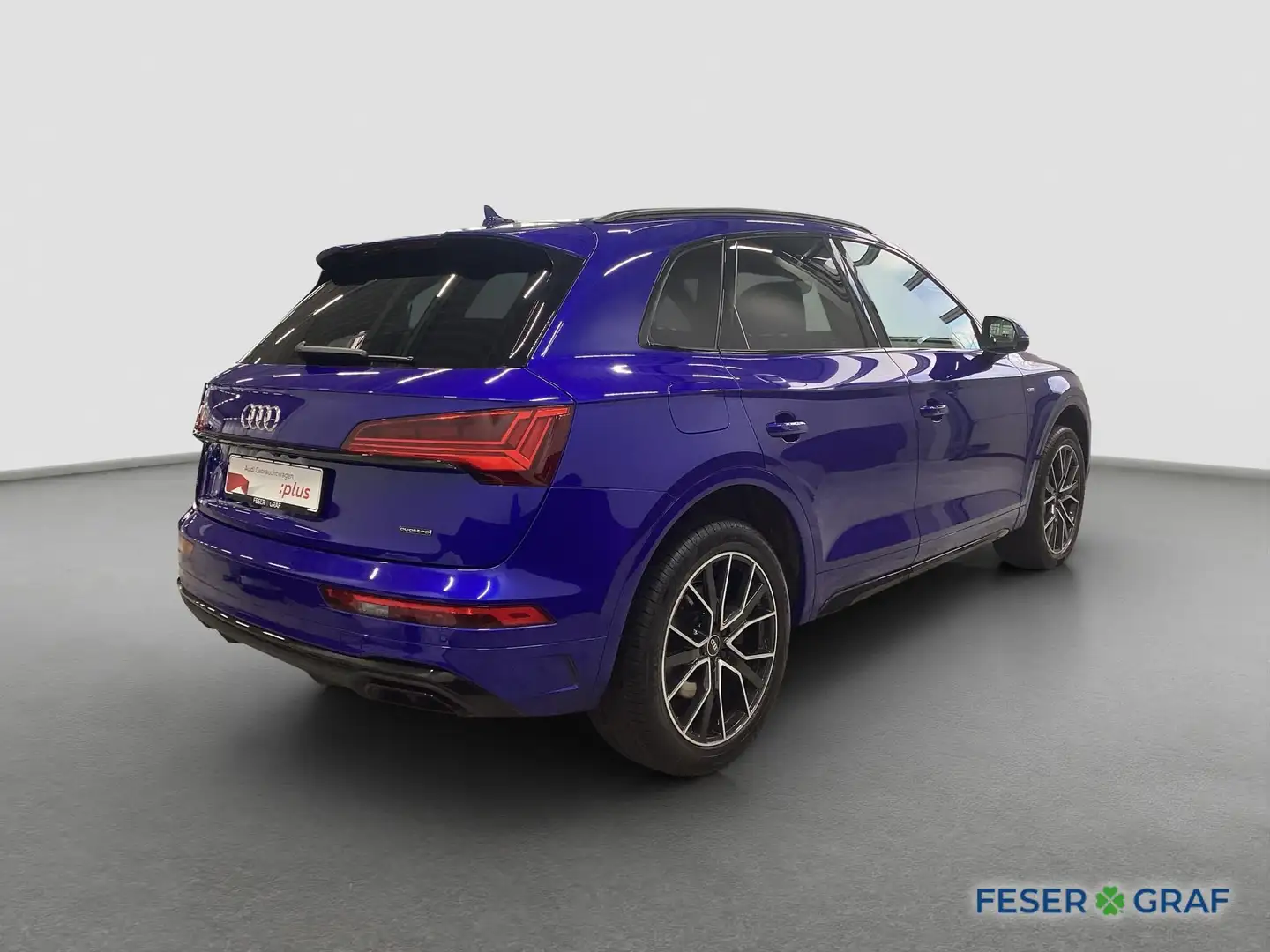 Audi Q5 S line 50 TDI Matrix AHK Pano RFK ACC Blau - 2