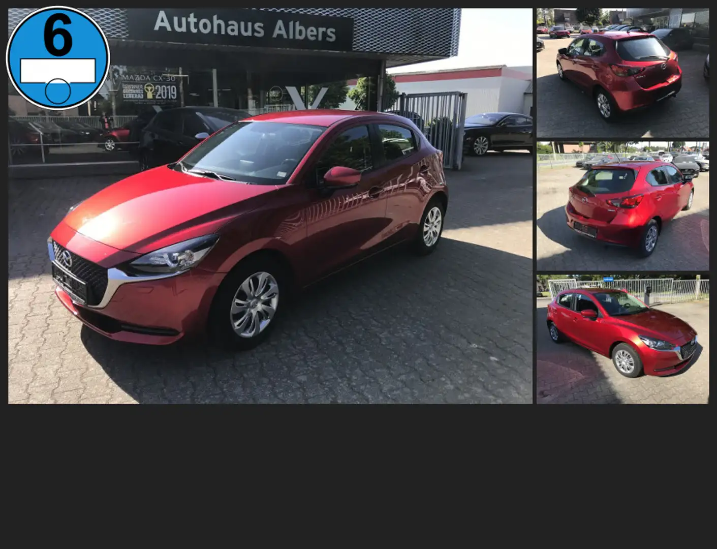 Mazda 2 SKYACTIV-G90 Ad´vantage, LED, DAB, Sitzh., Rot - 1