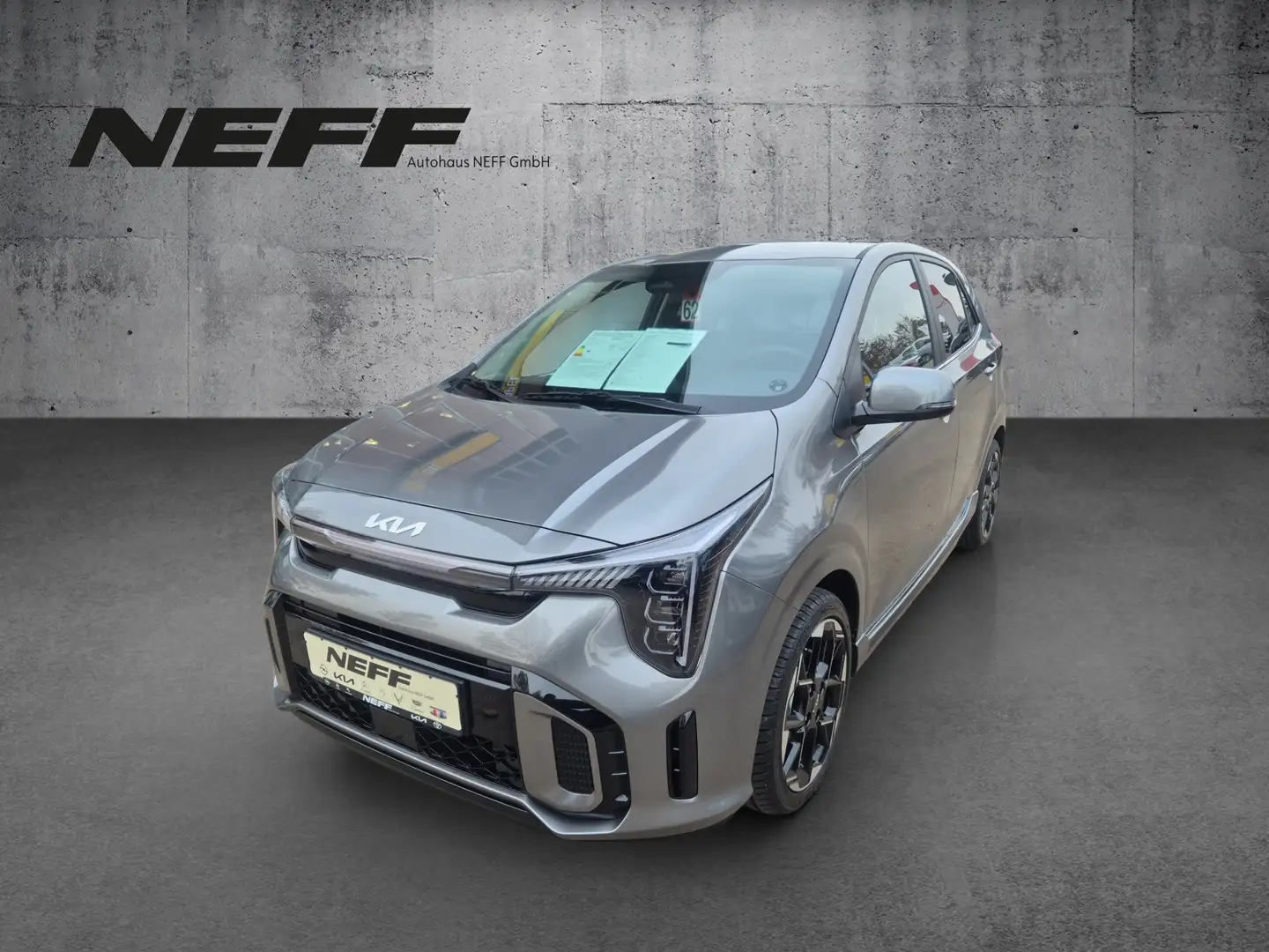 Kia Picanto 1.2 GT-Line LM KlimaA Leder Navi KAM Grau - 2