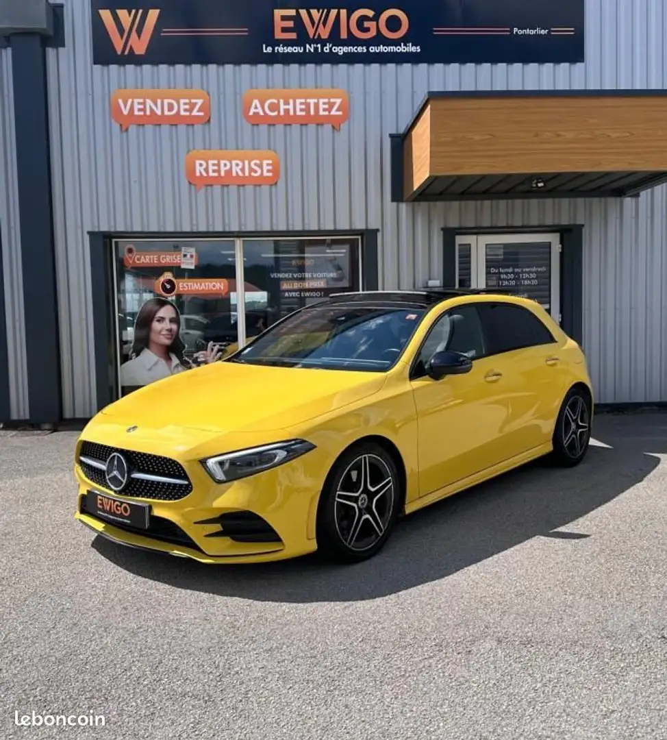 Mercedes-Benz A 200 Mercedes 2.0 200 D 150ch AMG LINE EDITION-1 8G-DCT Jaune - 1