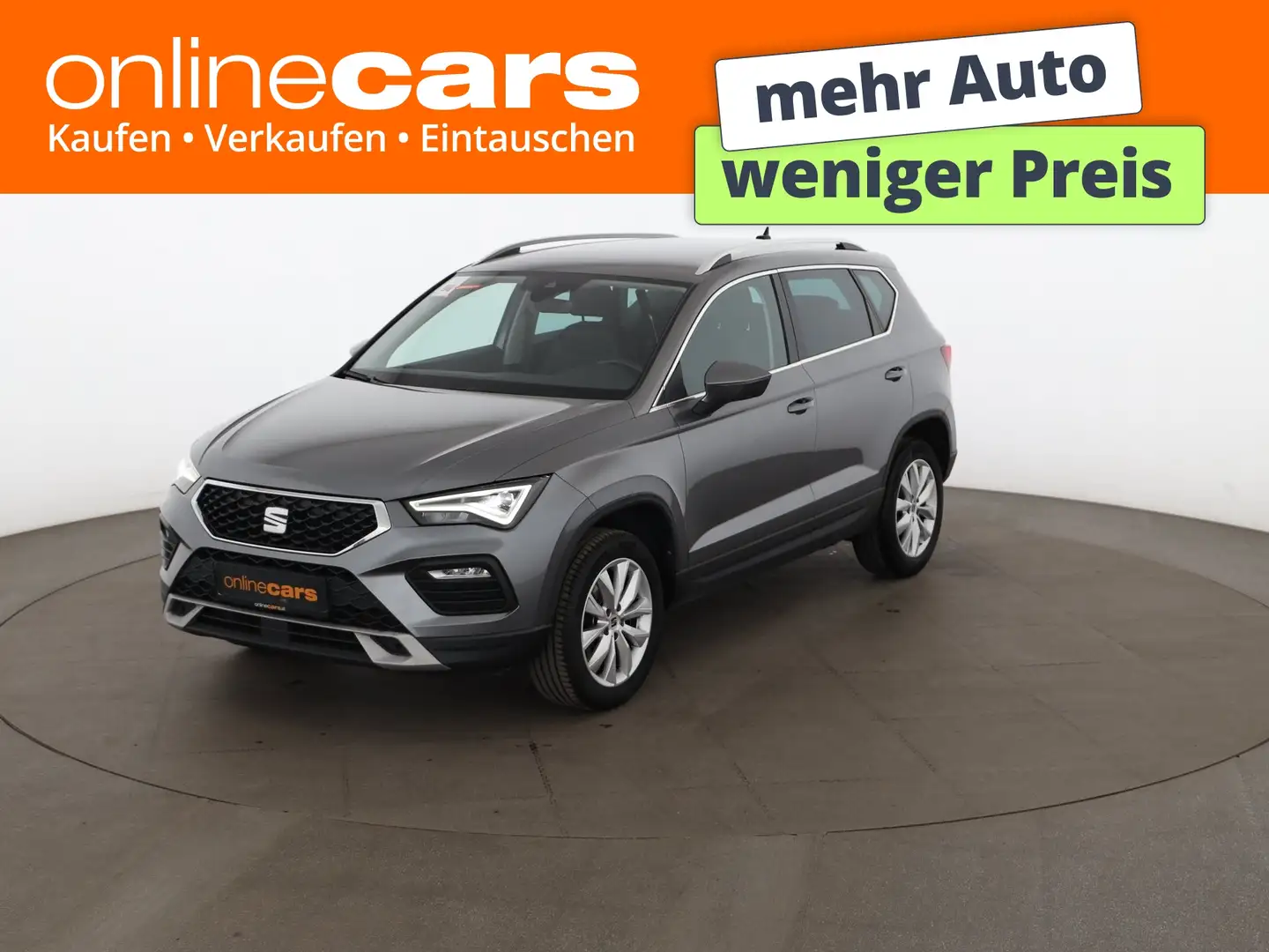 SEAT Ateca 2.0 TDI Style Aut LED RADAR NAVI R-CAM TEMP Grau - 1