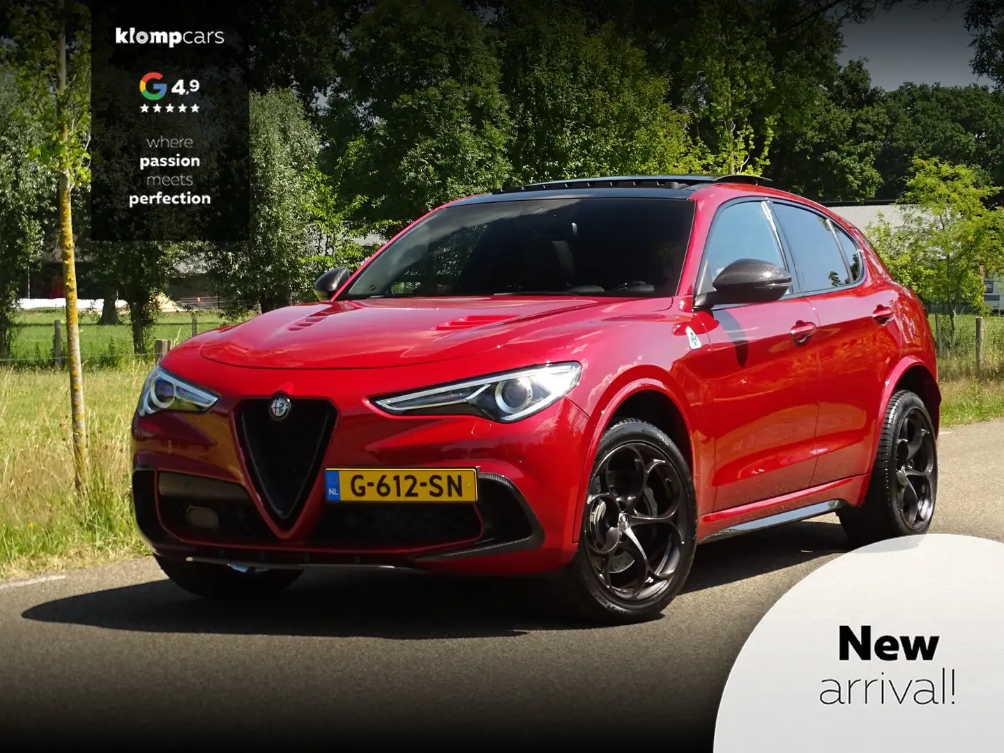 Alfa Romeo Stelvio 2.9 V6 AWD QV | Ragazzon | Carbon | Carplay | Dak Rood - 1