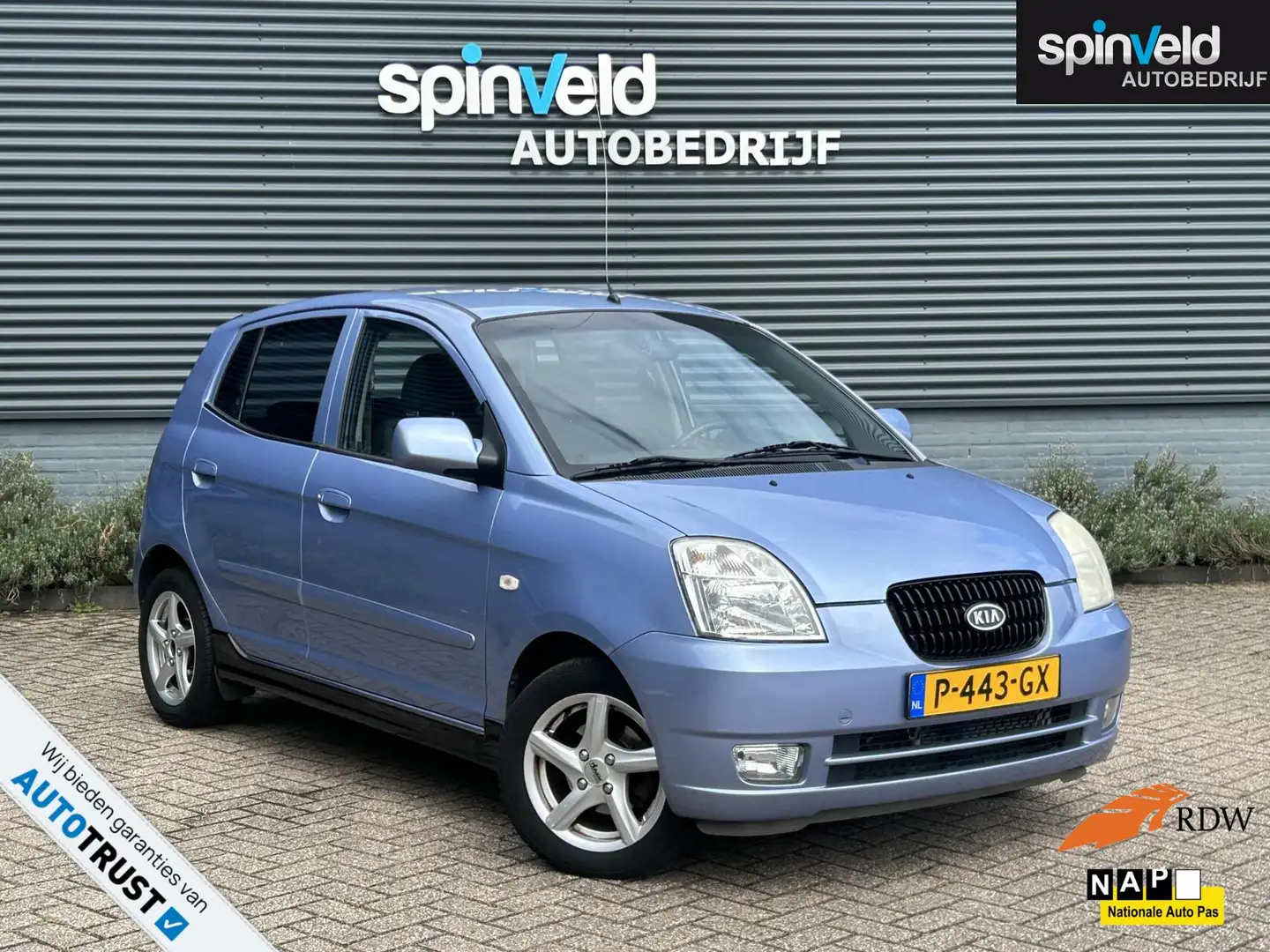 Kia Picanto 1.1 LXE BJ `06 NAP NL Airco AUTOMAAT 5drs Bleu - 1