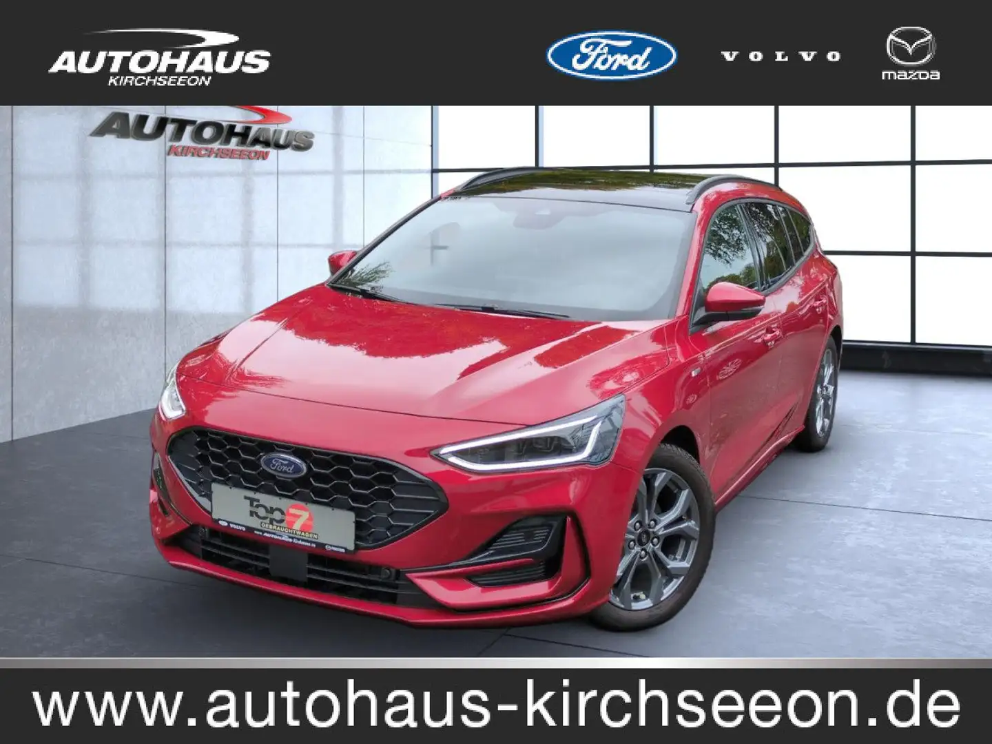 Ford Focus Turnier 1.0 EcoBoost ST-Line Automatik Navi Rouge - 1