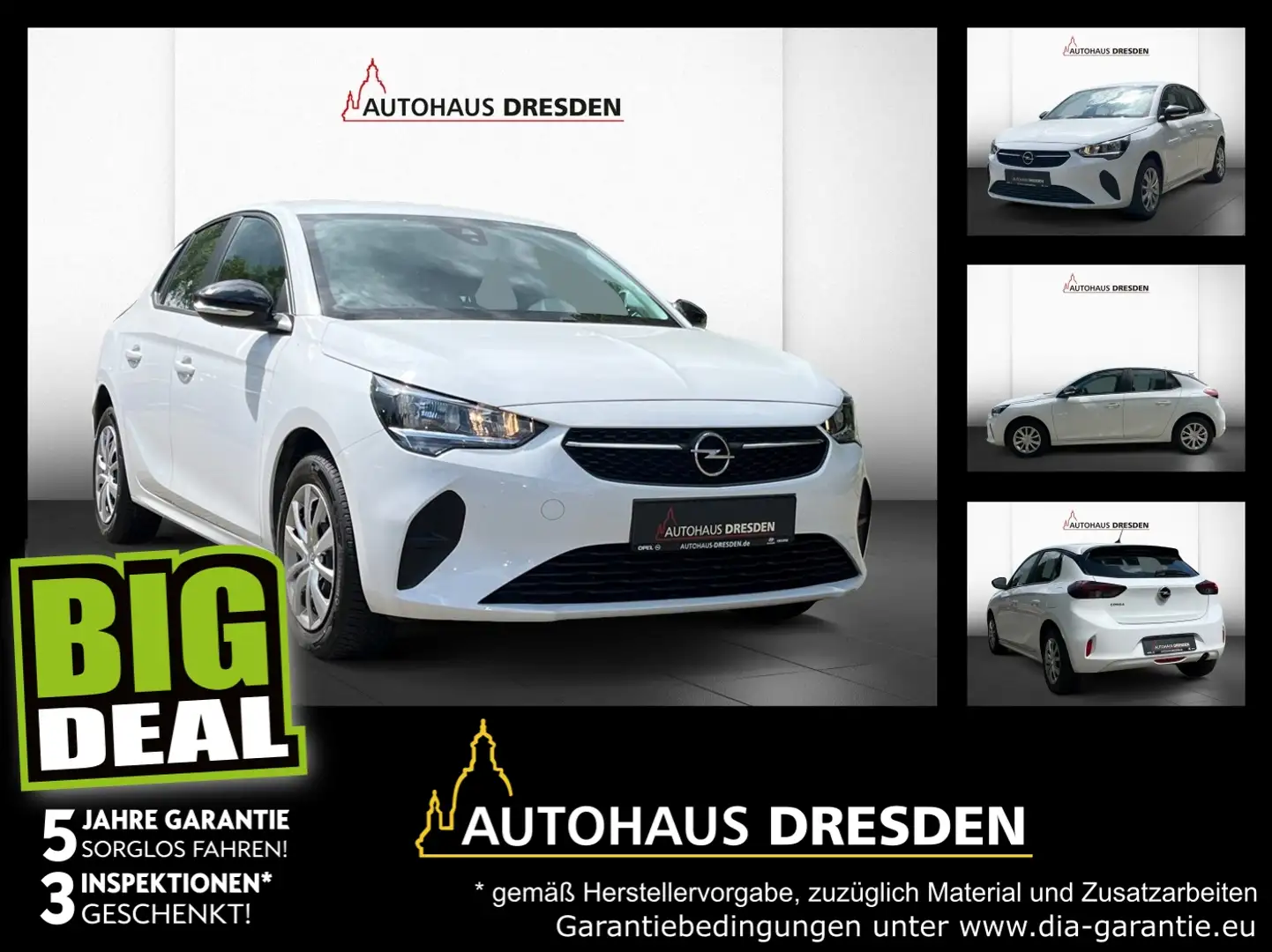 Opel Corsa F 1.2 Edition SpurH, Allwetterreifen Weiß - 1