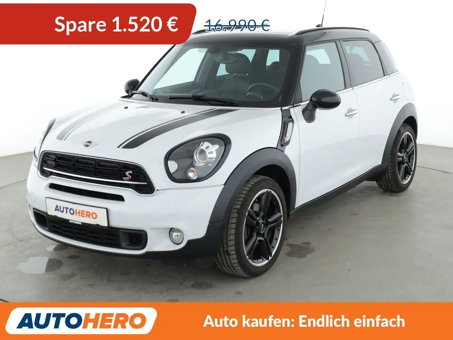 MINI Cooper S Countryman Cooper S*NAVI*PDC*SHZ*TEMPO*KLIMA*GARANTIE* Blanc - 1