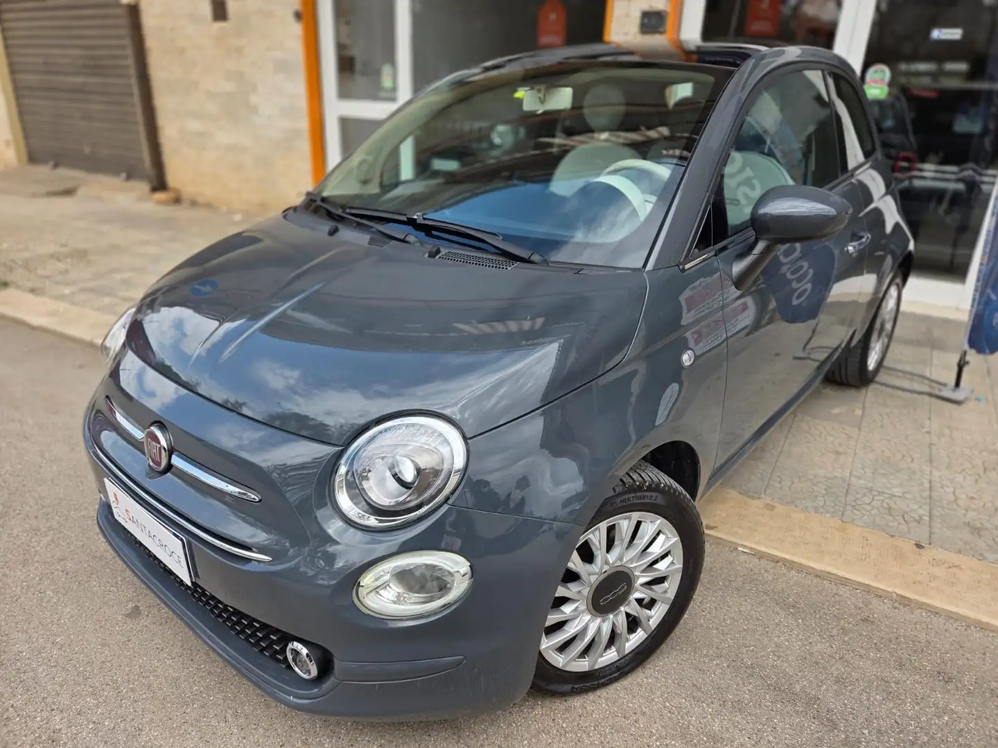 Fiat 500 FIAT 500 1.2 LOUNGE UNICO PROPRIETARIO solo99000Km Grigio - 2