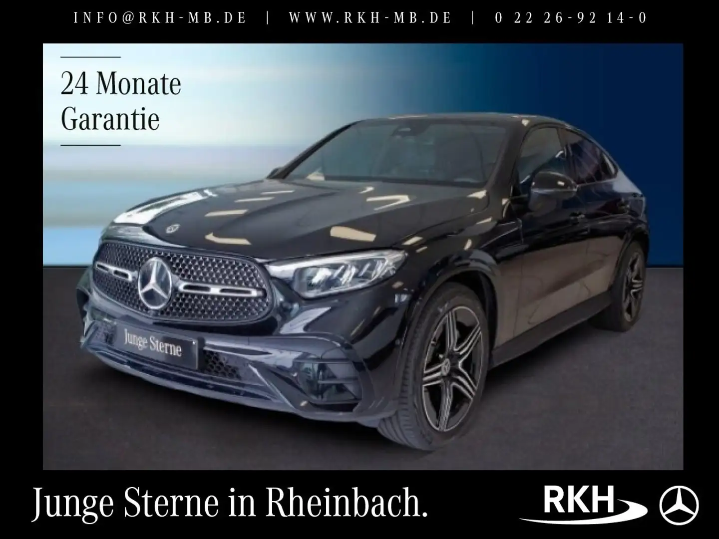 Mercedes-Benz GLC 200 GLC 200 4M Coupé AMG Line Night/360°/Pano/AHK Schwarz - 1