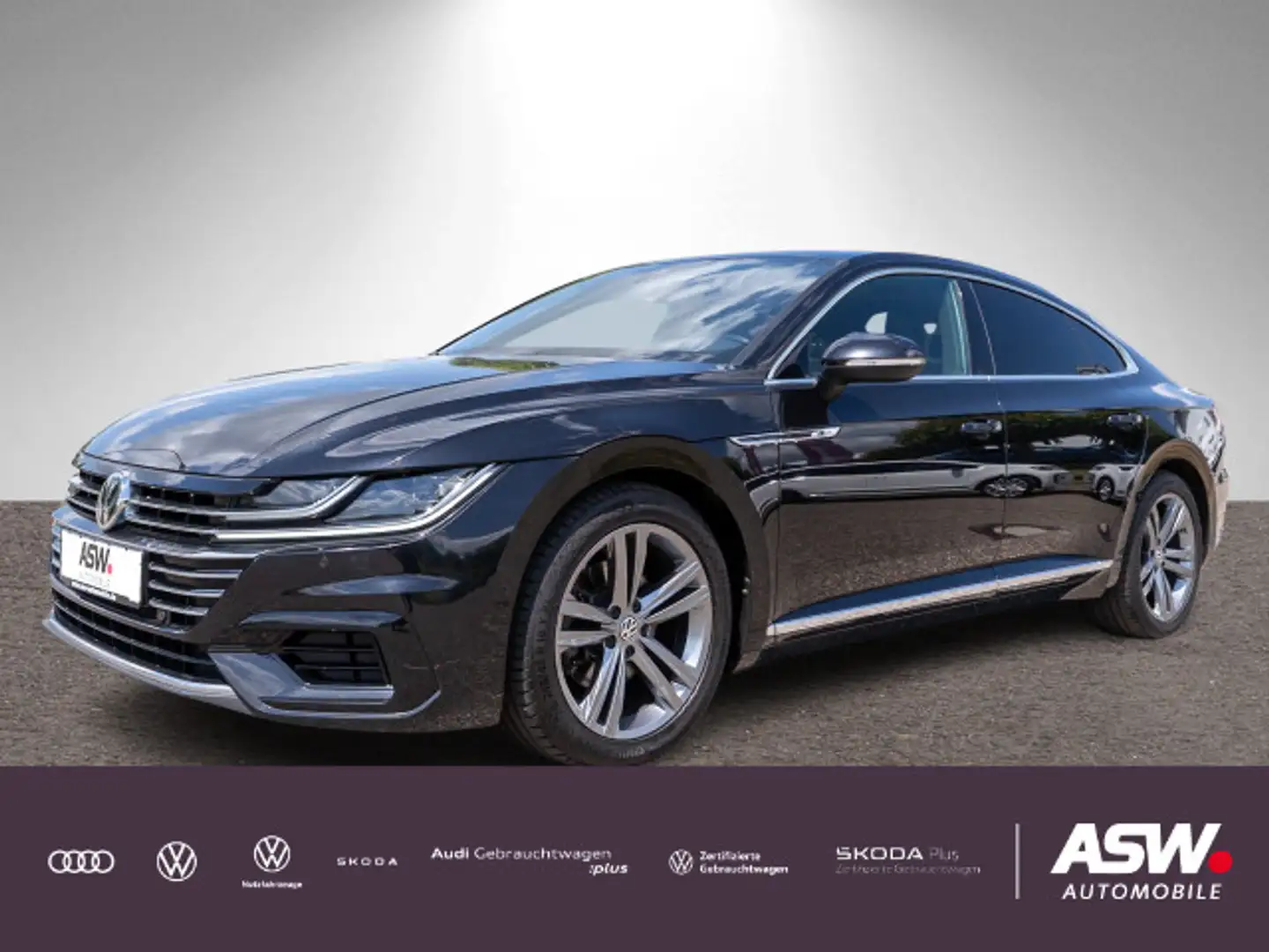 Volkswagen Arteon R-Line 2.0 TSI DSG LED NAVI SHZ ACC PANO Zwart - 1