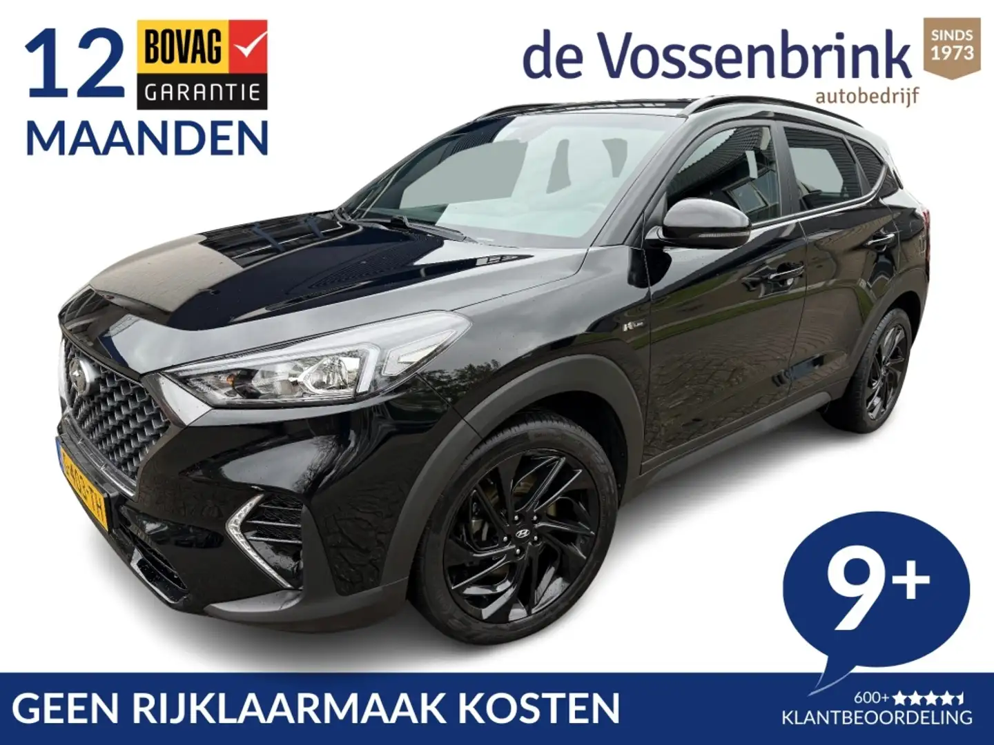 Hyundai TUCSON 1.6 T-GDI N-Line Automaat NL-Auto *Geen Afl. koste Noir - 1